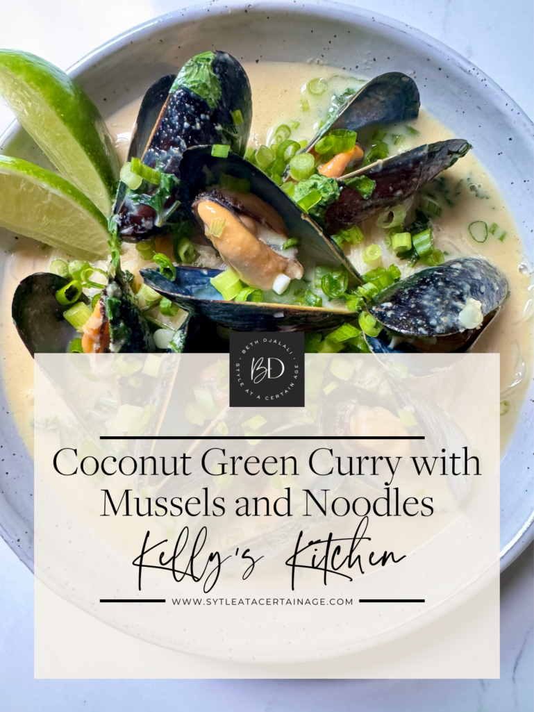 Coconut Green Curry with Mussels and Noodles