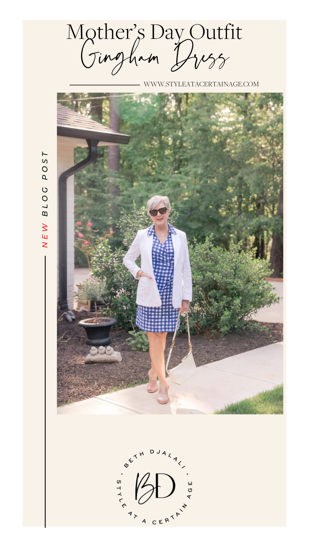 Mother's Day Outfit: Gingham Dress