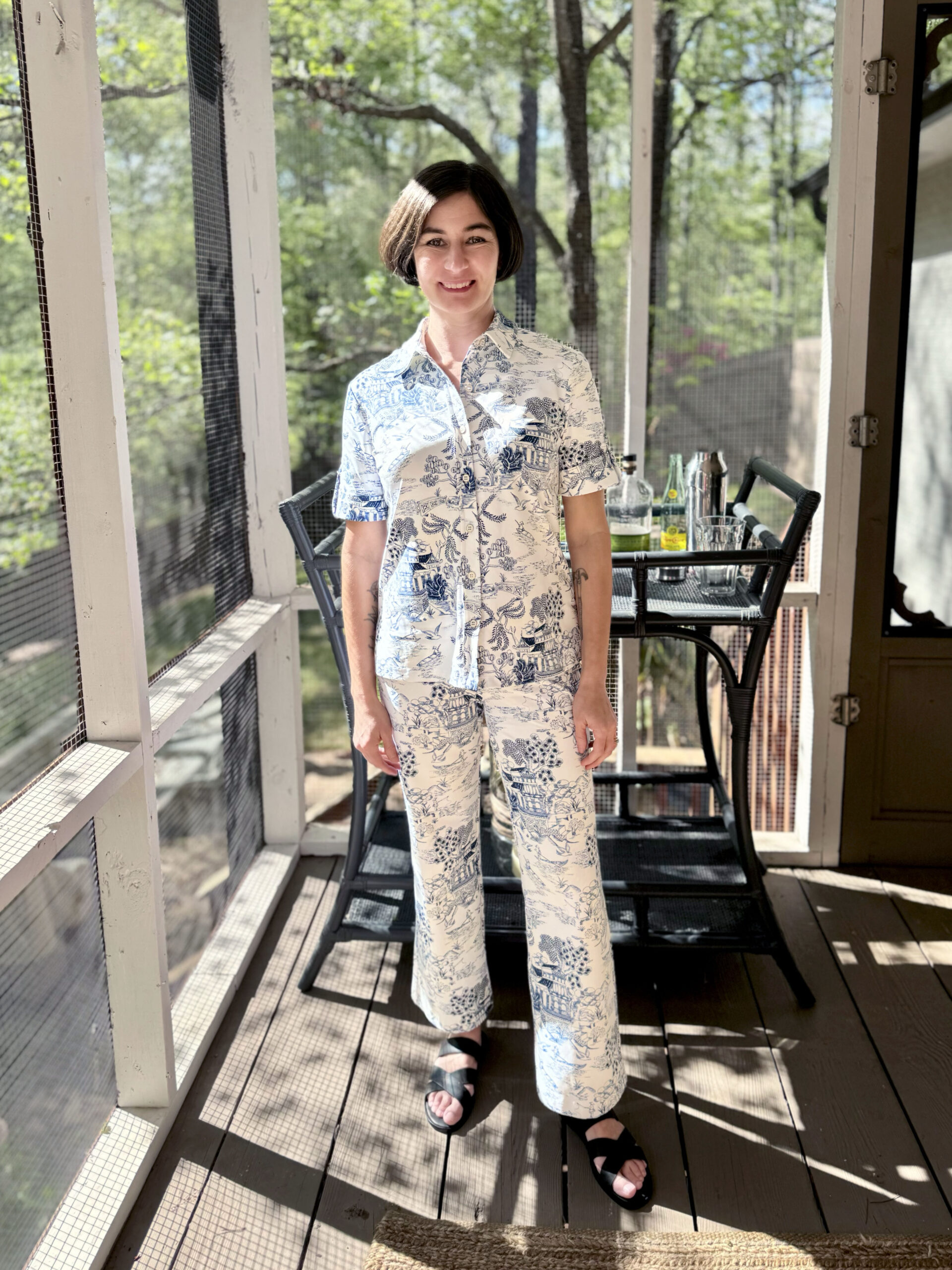 Chinoiserie Matching Pants and Top