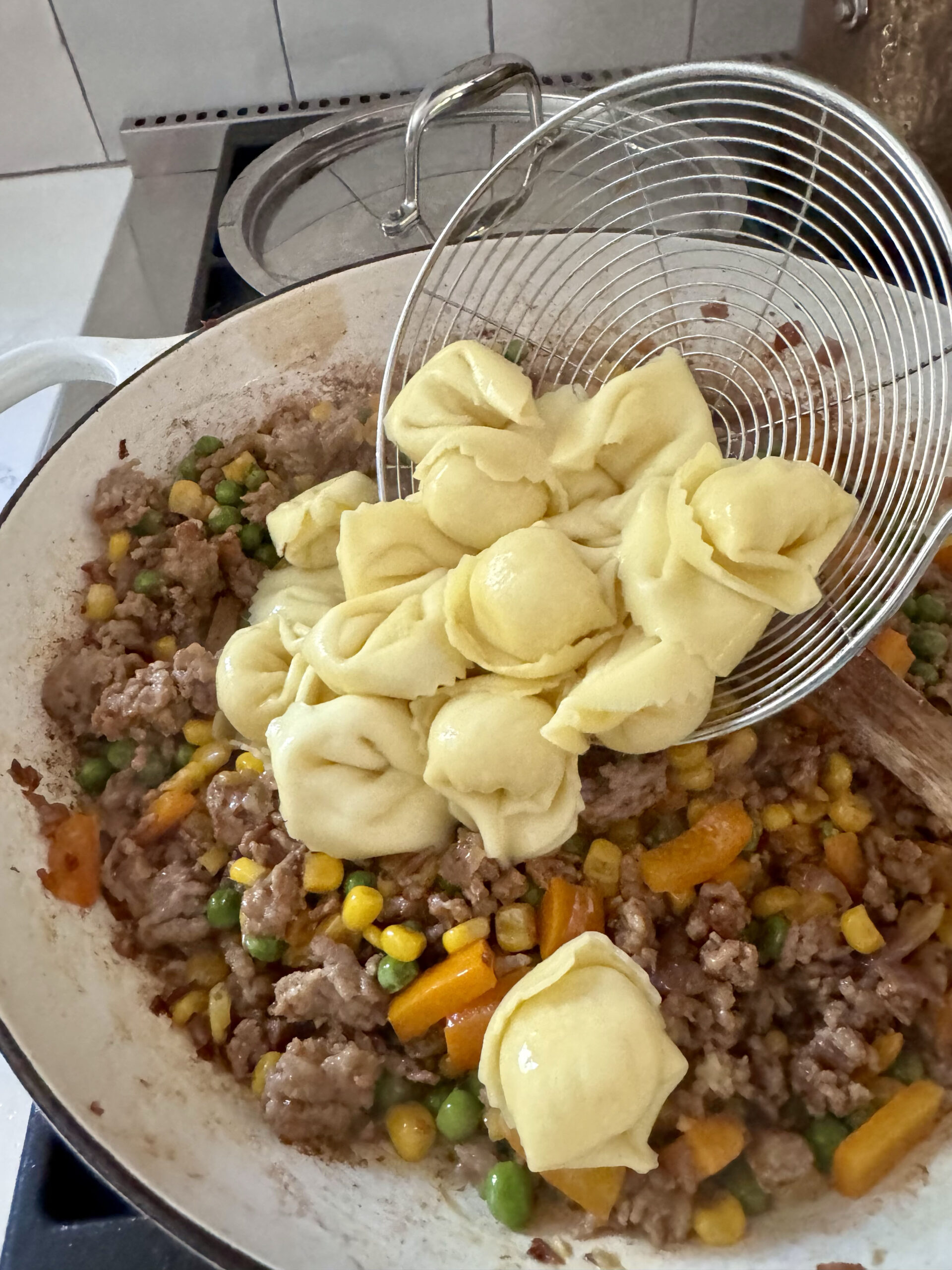 add pasta to mixture