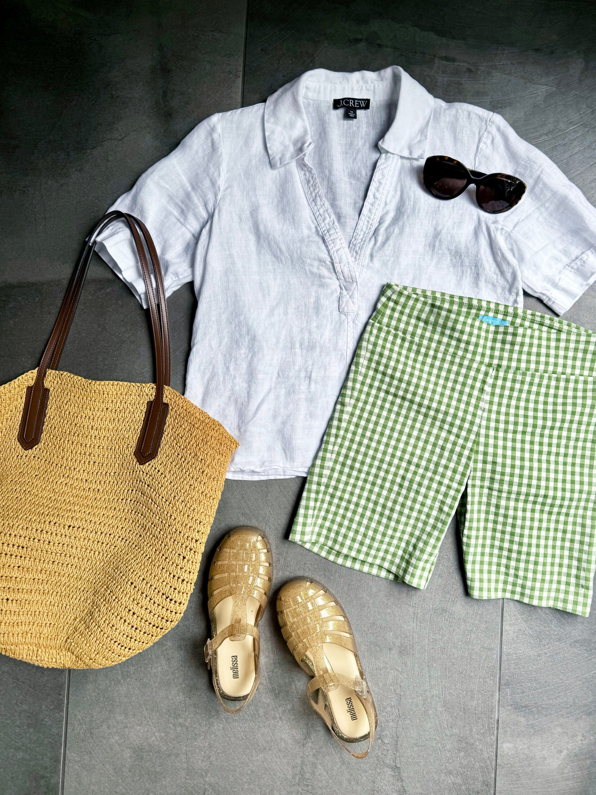 shorts and light top