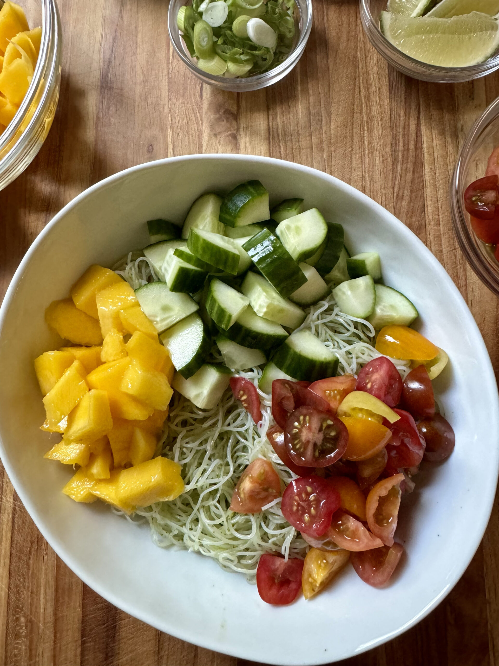 Cold Noodle Salad with Meatballs