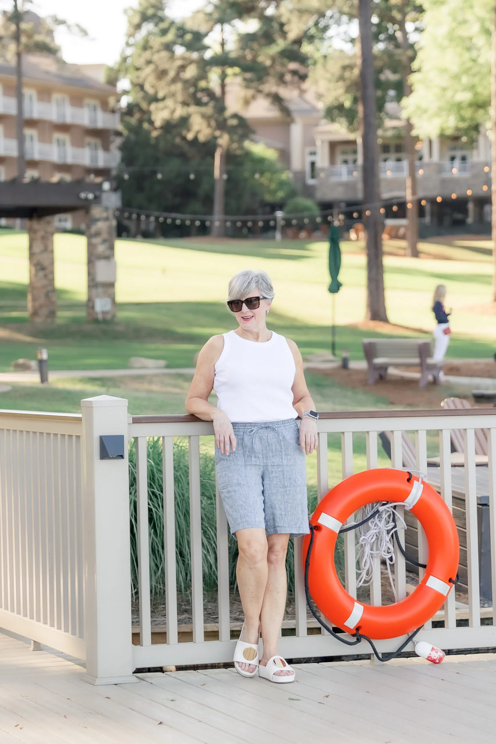 Drawstring Linen Shorts outfit Drawstring Linen Shorts outfit