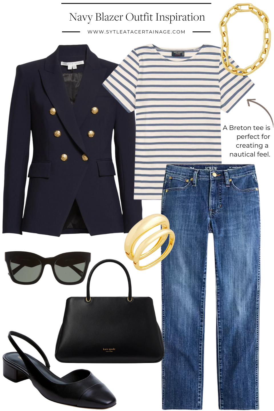 Navy Blazer Outfit Inspiration 2 Navy Blazer Outfit Inspiration 2