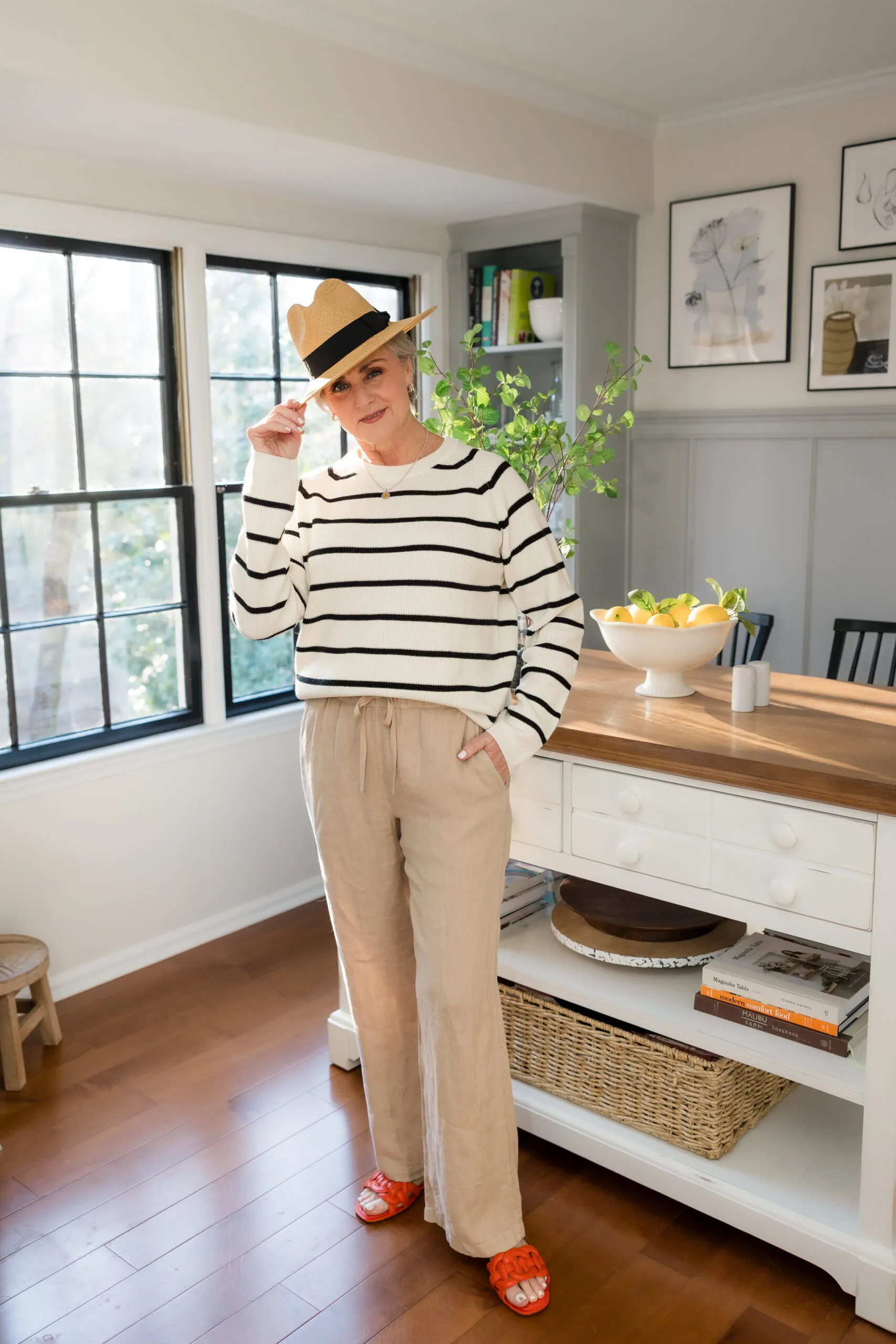 Nordstrom 1 Drawstring Linen Pants