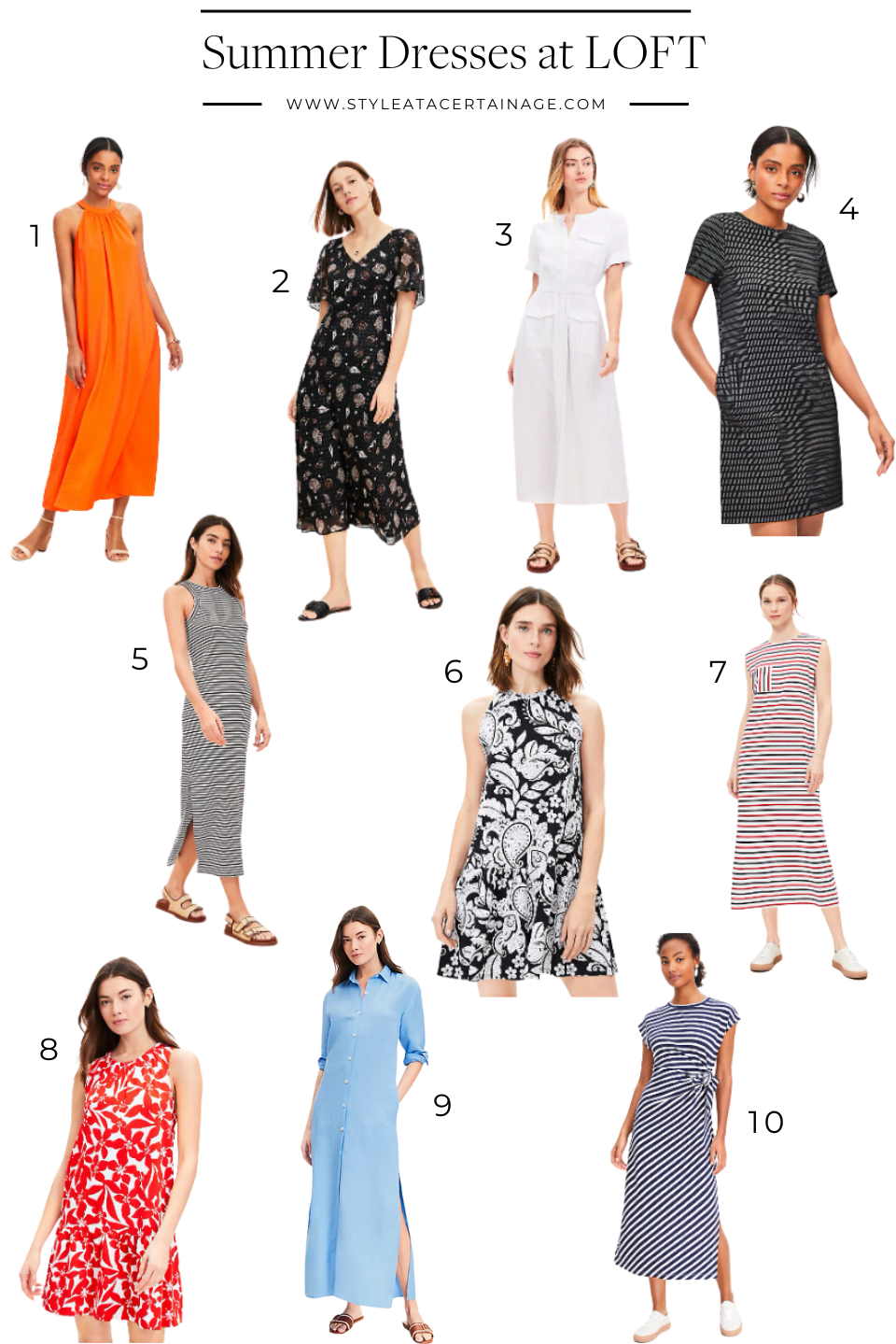 Summer Dresses at LOFT Summer Dresses at LOFT