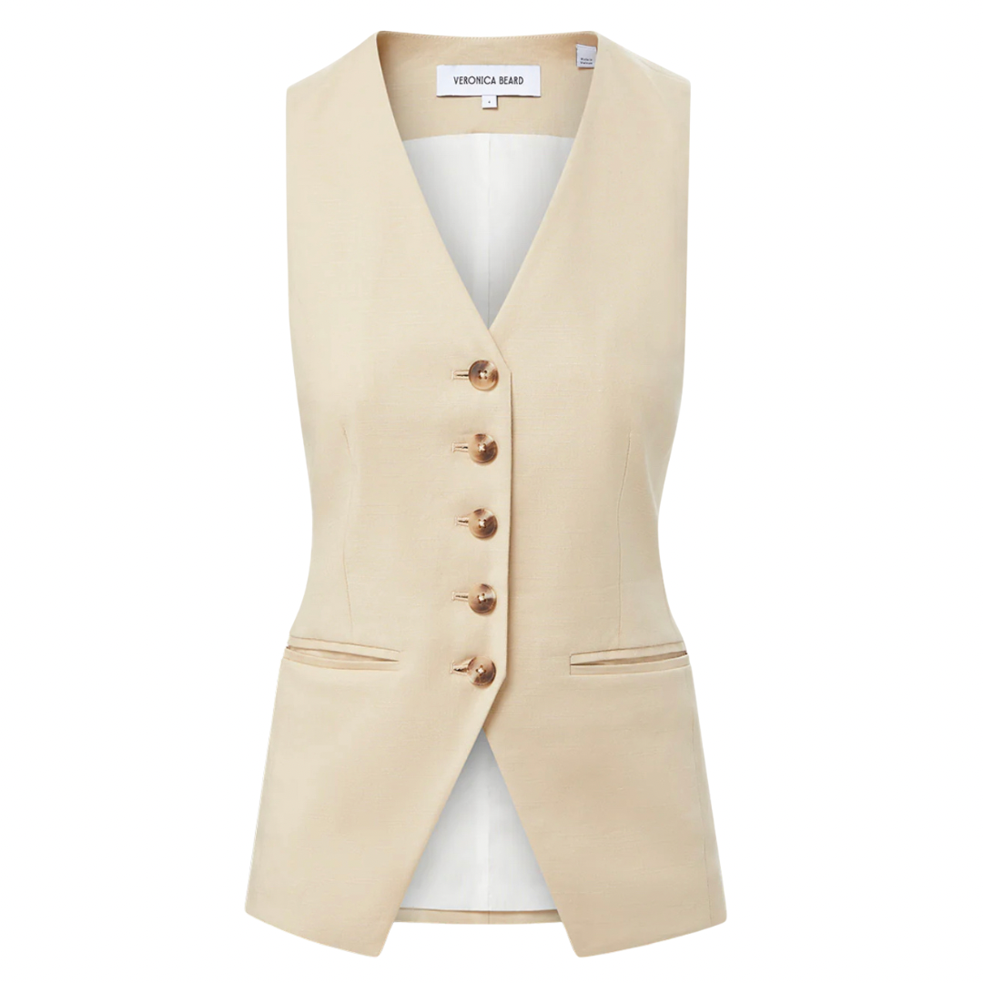 Stretch linen vest Stretch linen vest