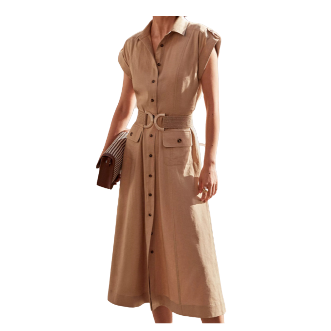 linen shirtdress
