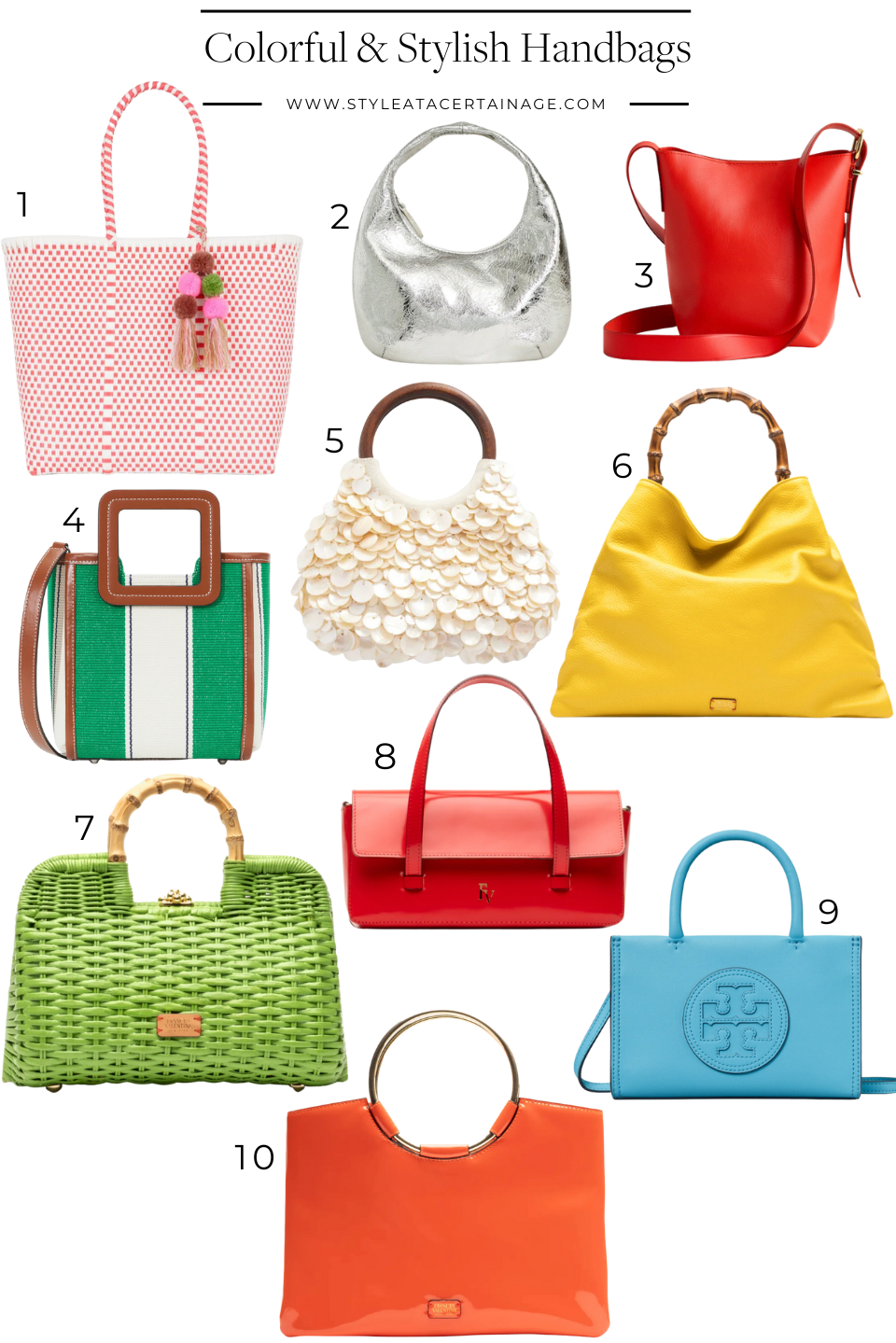 Colorful and Stylish Handbags Colorful and Stylish Handbags
