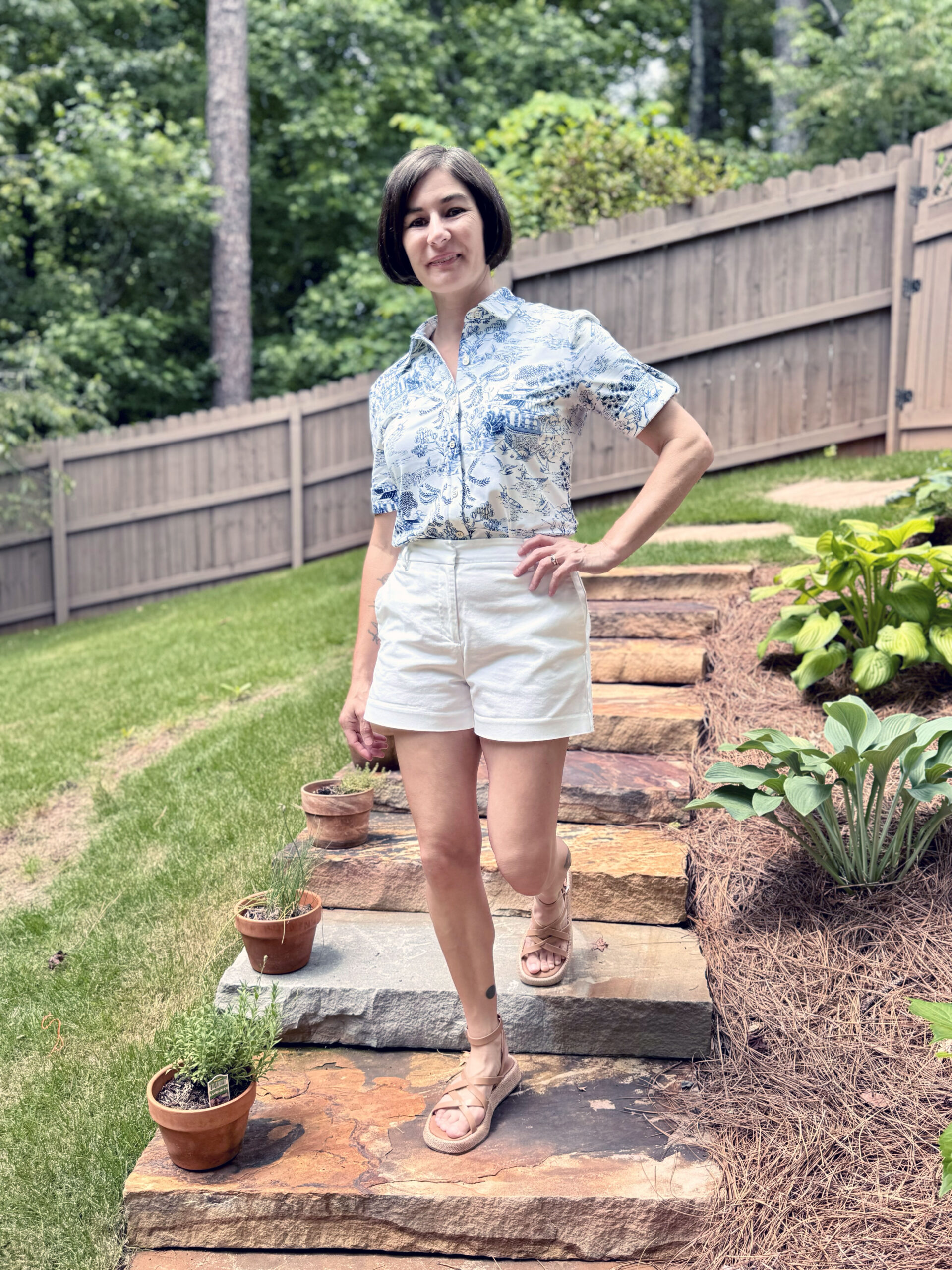 cornelia shirt and shorts for summer
