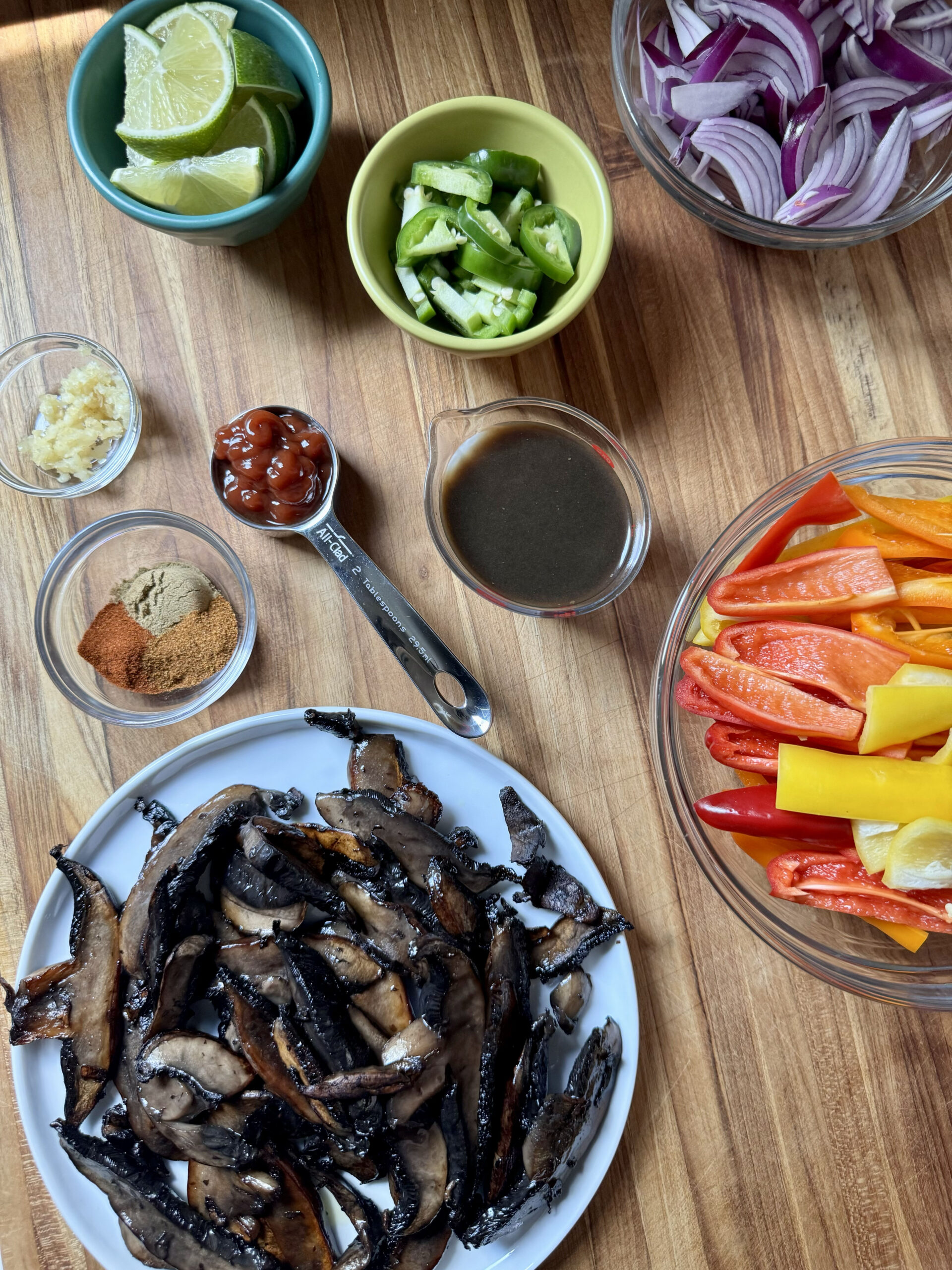 Veggie Fajitas ingredients