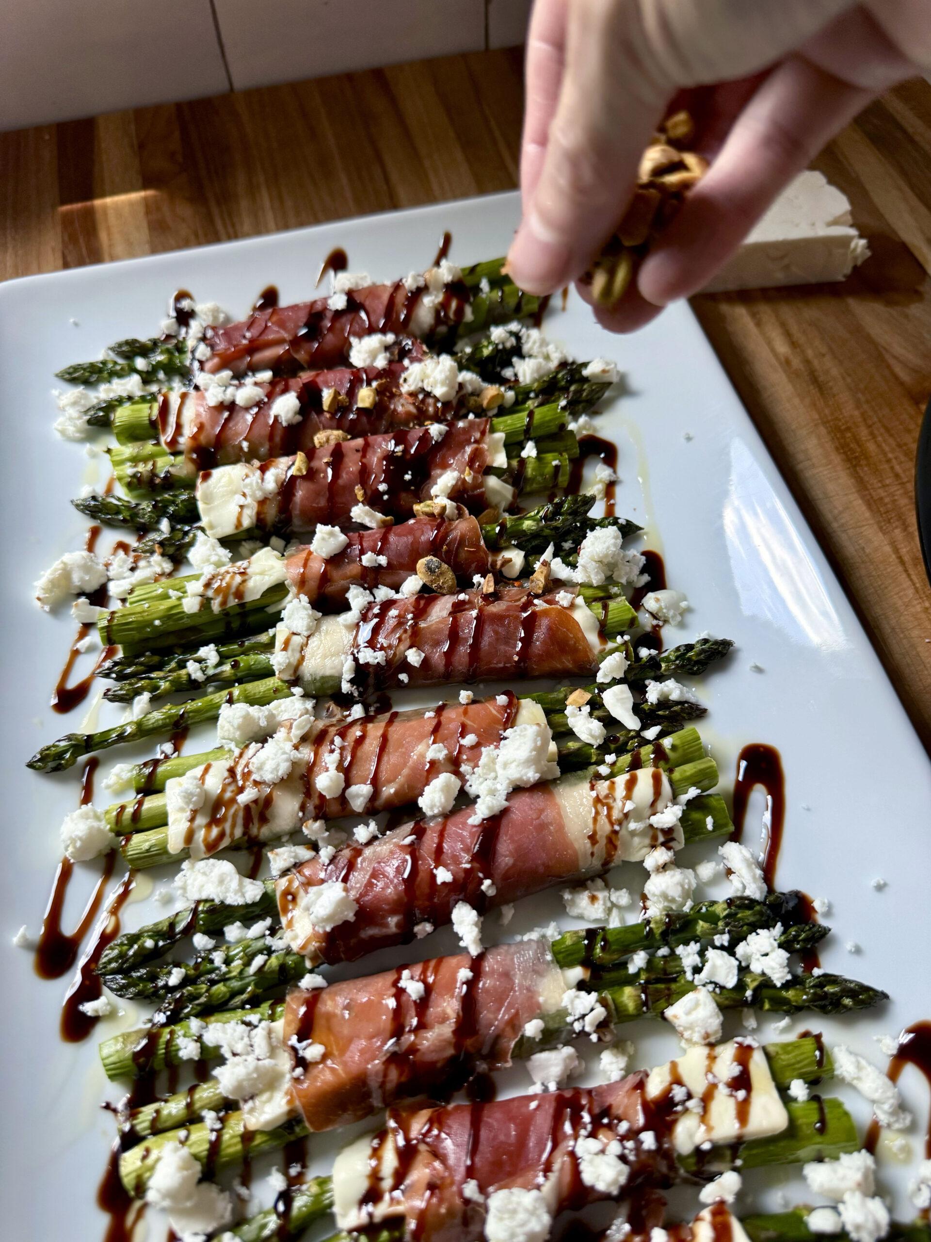 top with crumbled feta