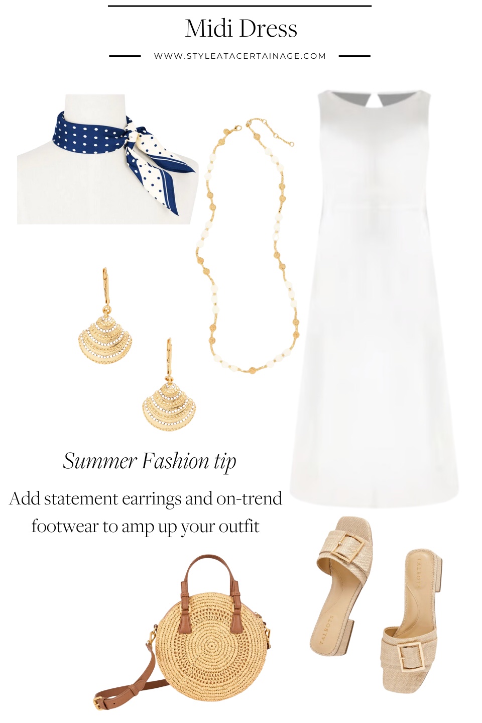 midi dress accessories