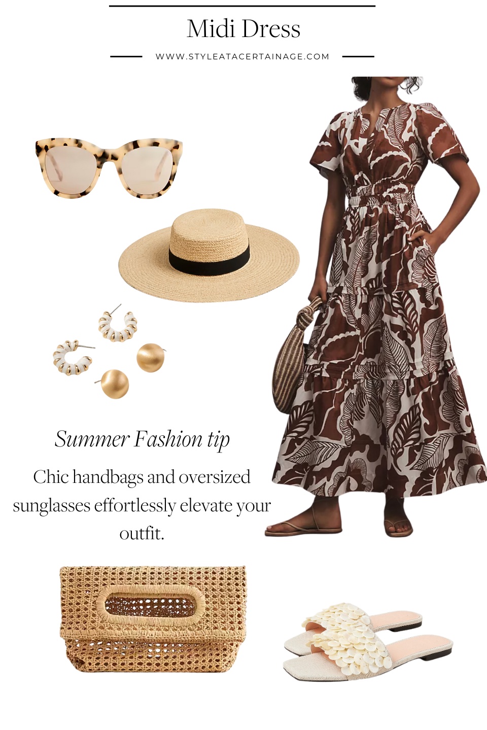 Midi Dress summer accessories