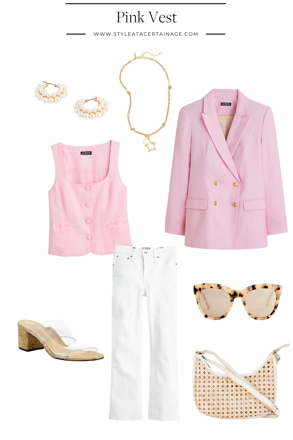 Copy of Outfit #1 - 3 pink vest outfit