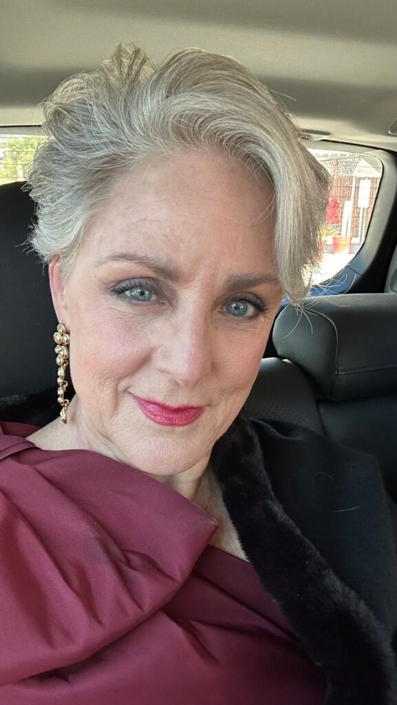 Beth Djalali styling pixie haircut with Dyson Supersonic Hair Dryer
