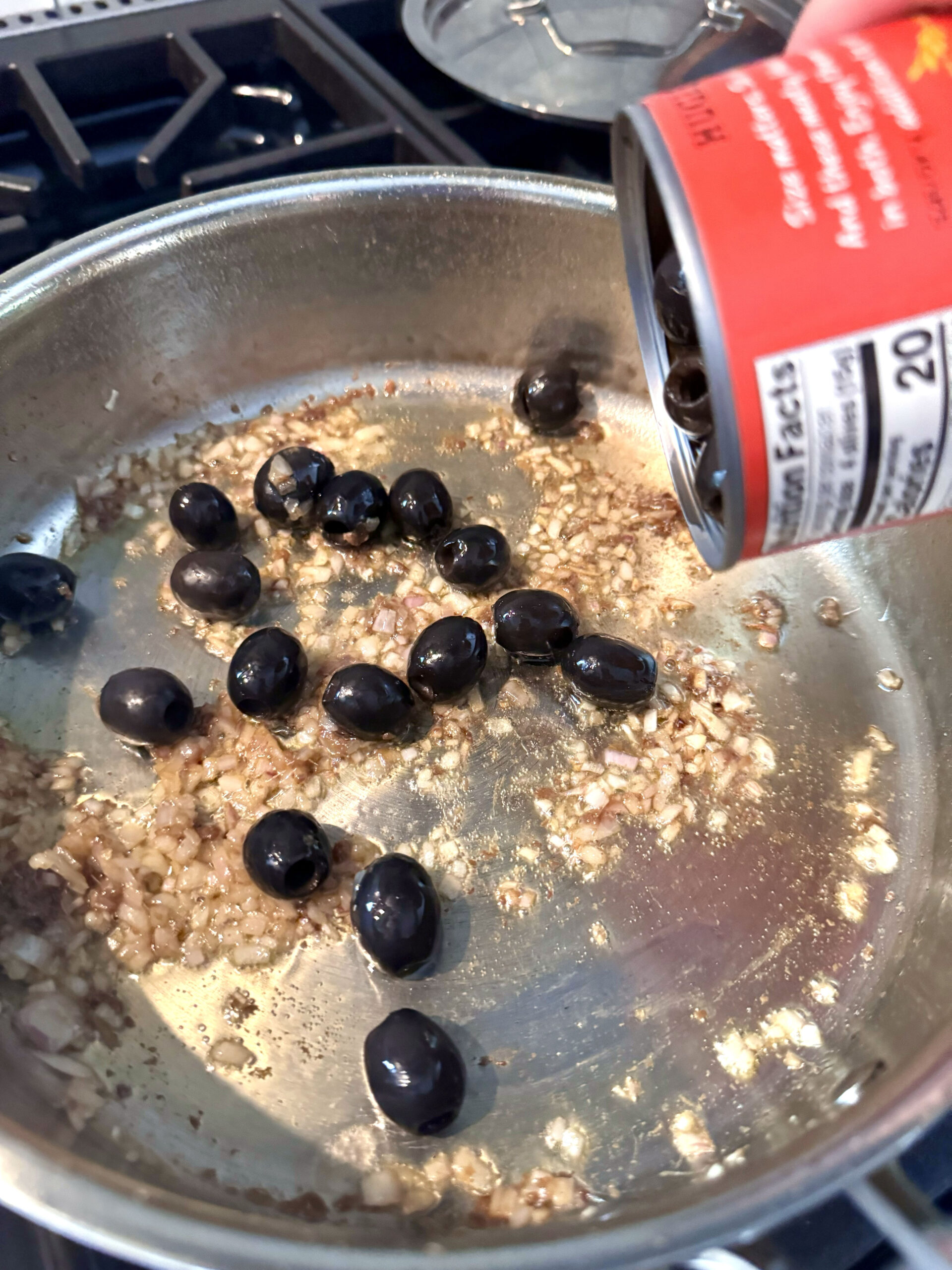 add in olives