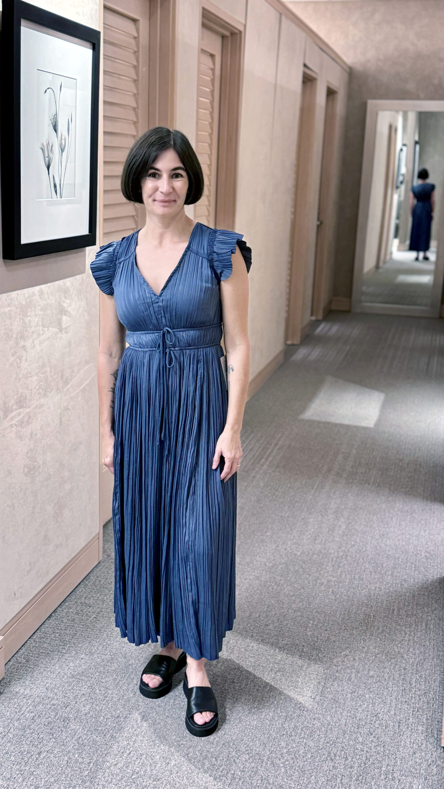pleated dress Nordstrom Anniversary Sale Dressing Room Diaries