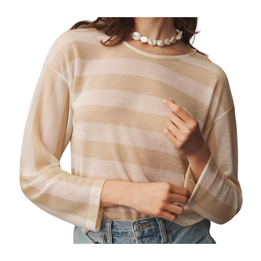 LWD for Spring 186 striped sweater
