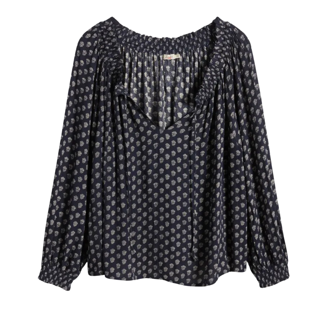 LWD for Spring 192 emery print blouse