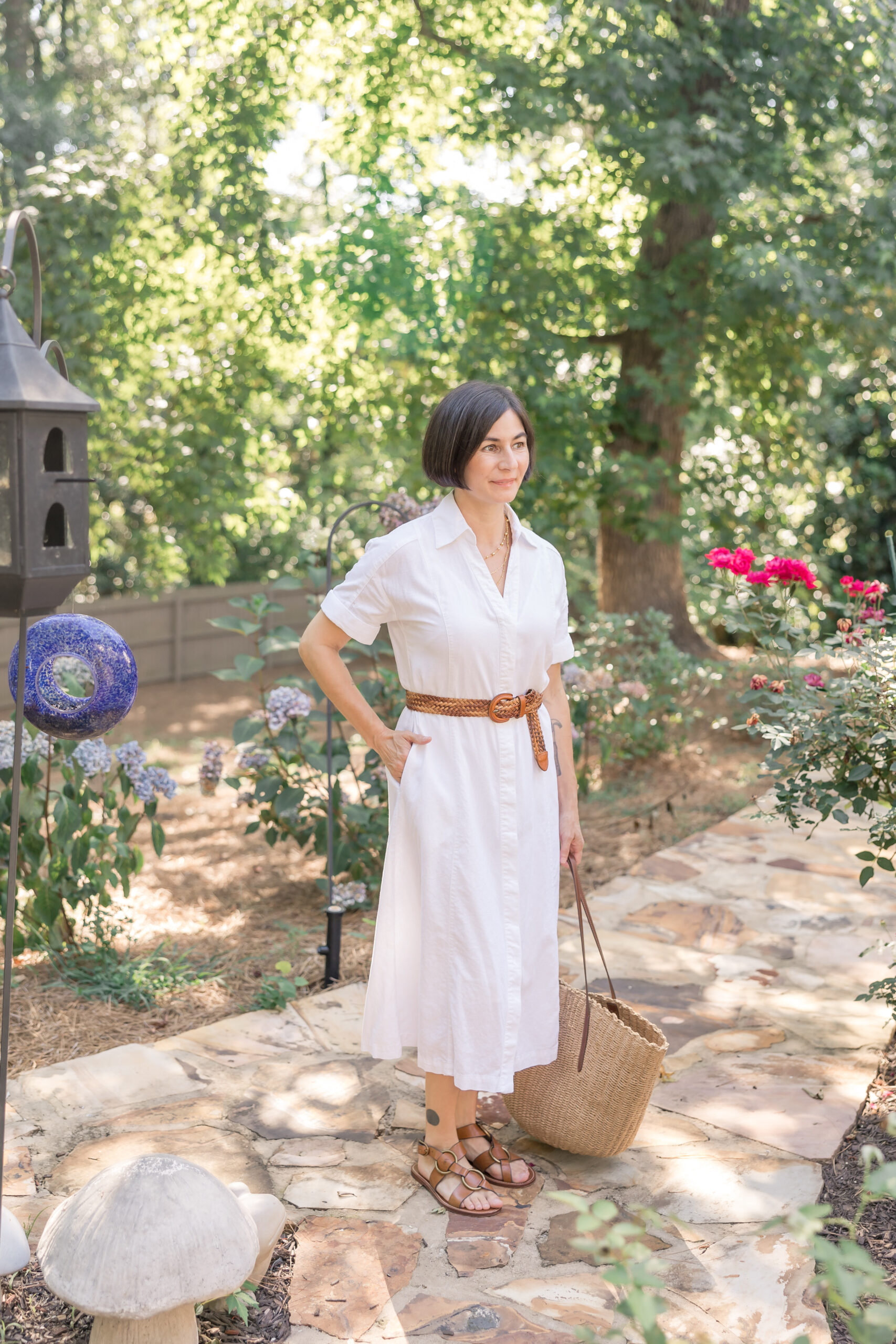 white dress for summer