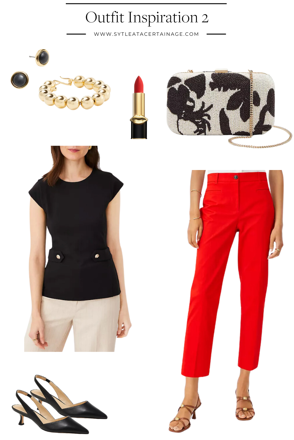 Outfit Inspiration2.png black top red pants outfit