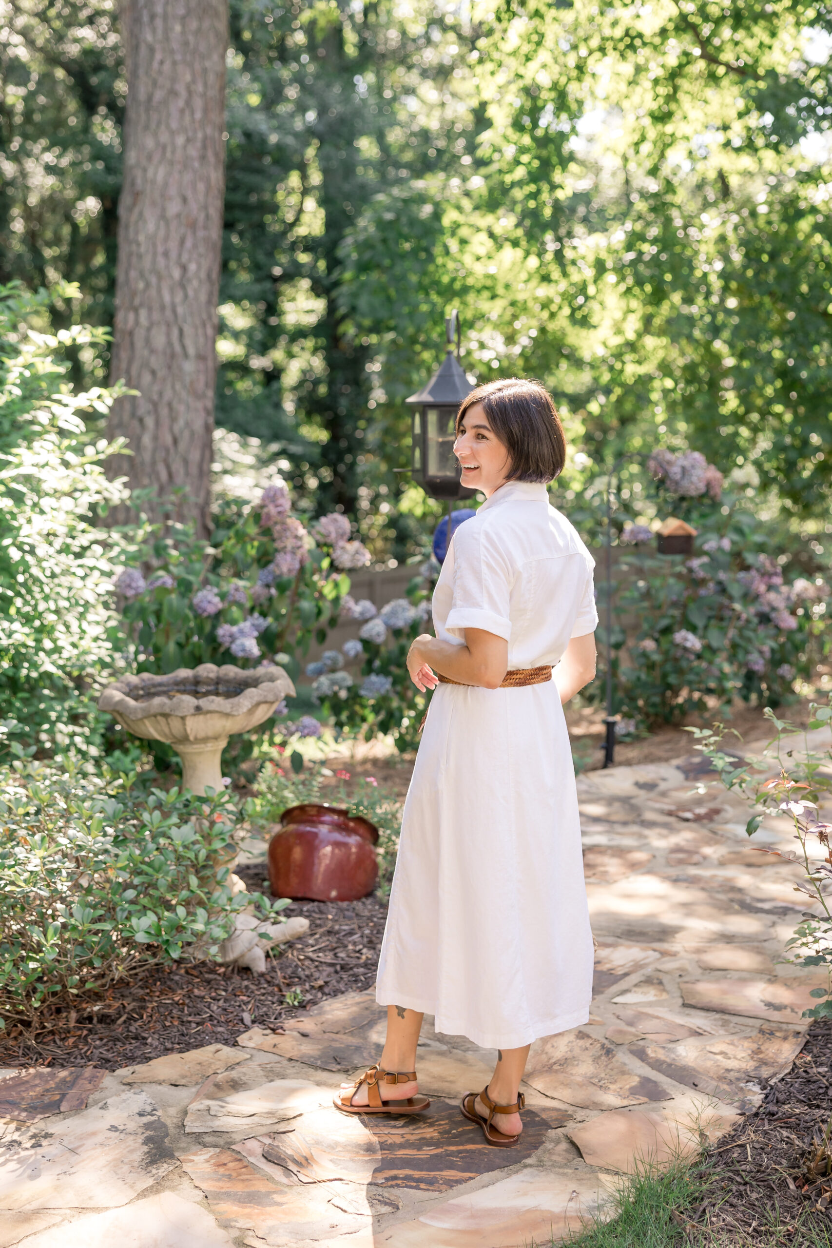 midi shirtdress summer outfit