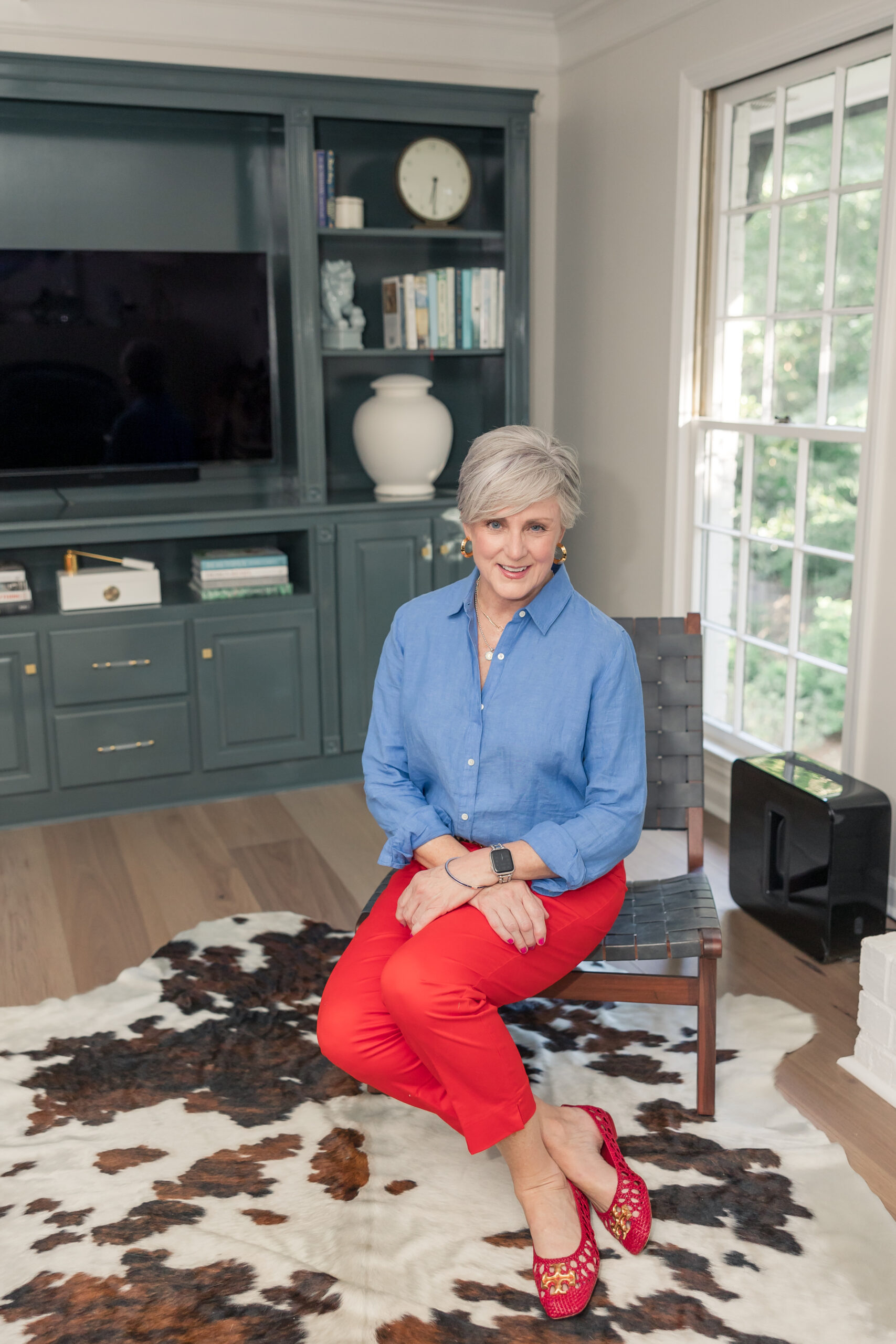 Beth SAACA | June + July 2024 Red Pants Summer outfit