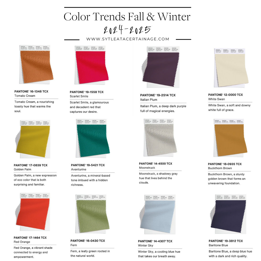 fall and winter color trends
