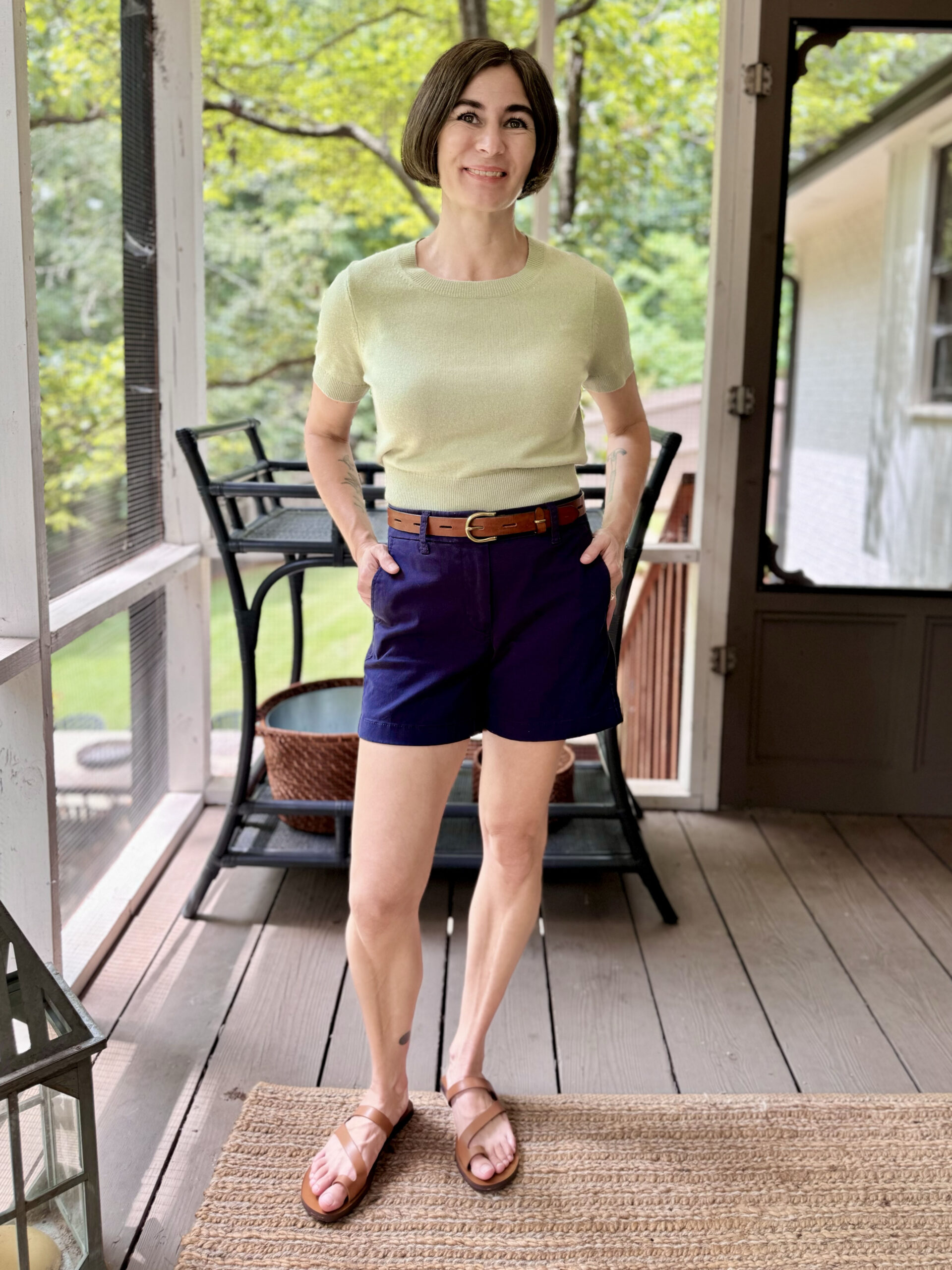 August | cashmere tee
