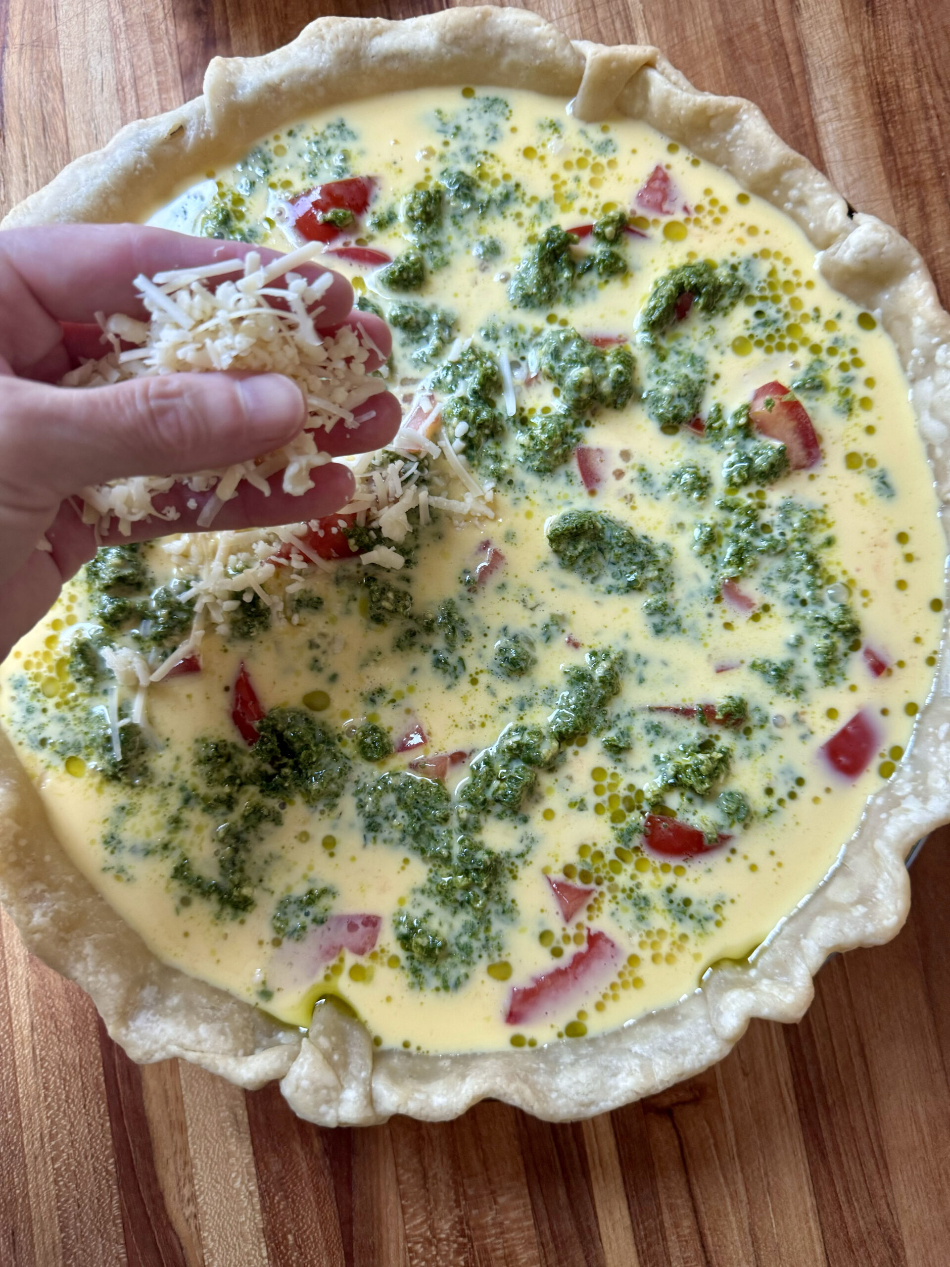 add grated cheese