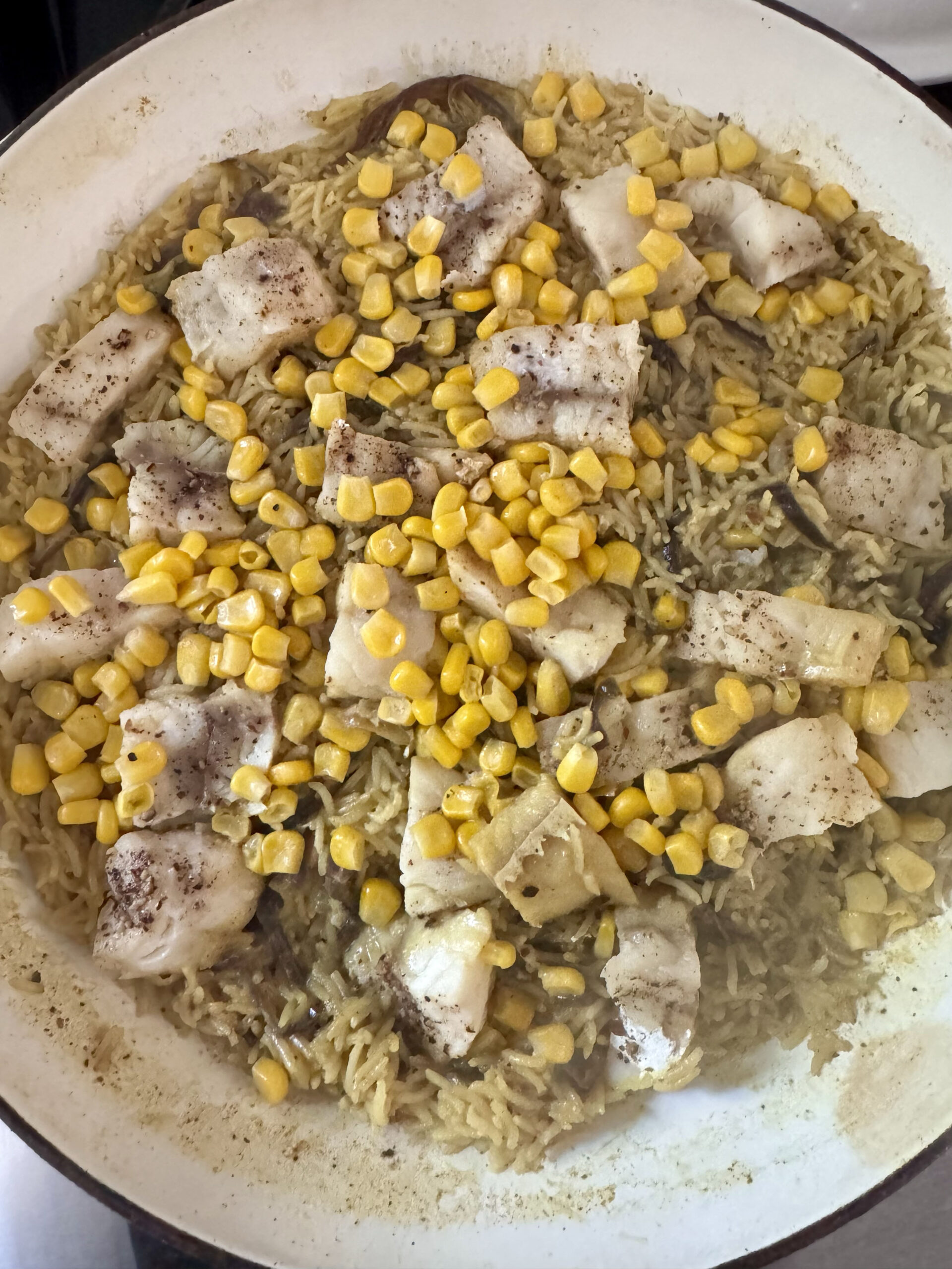 Coconut Curry Rice with Cod recipe
