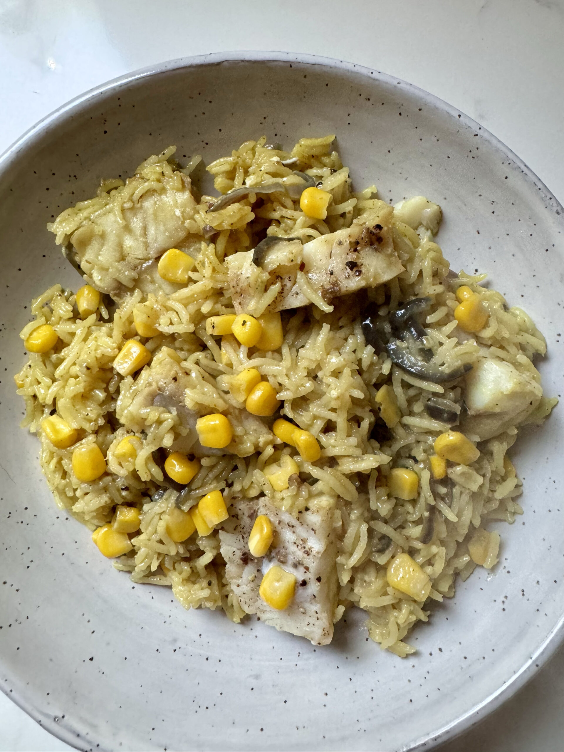 Coconut Curry Rice with Cod recipe
