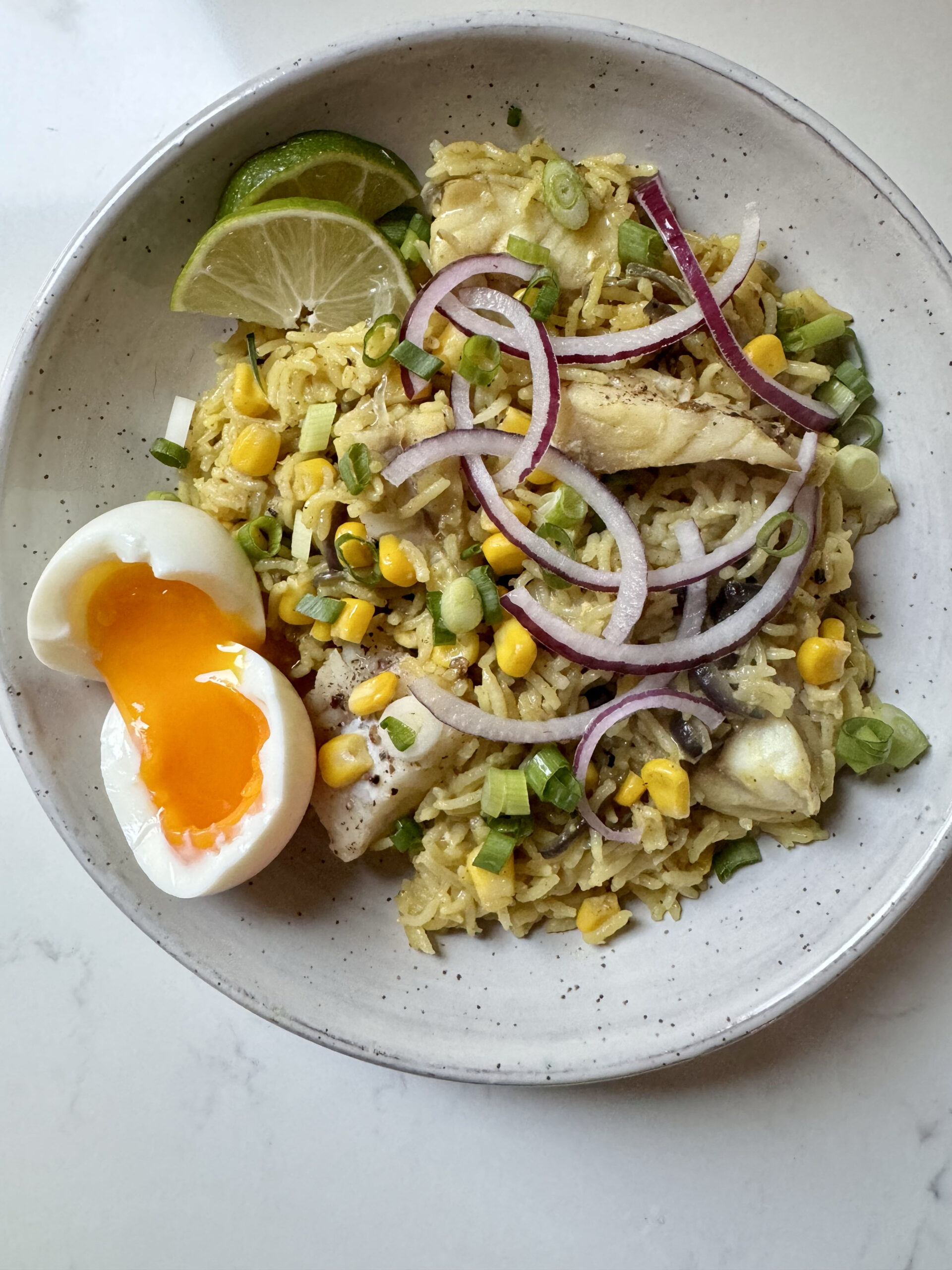 Coconut Curry Rice with Cod