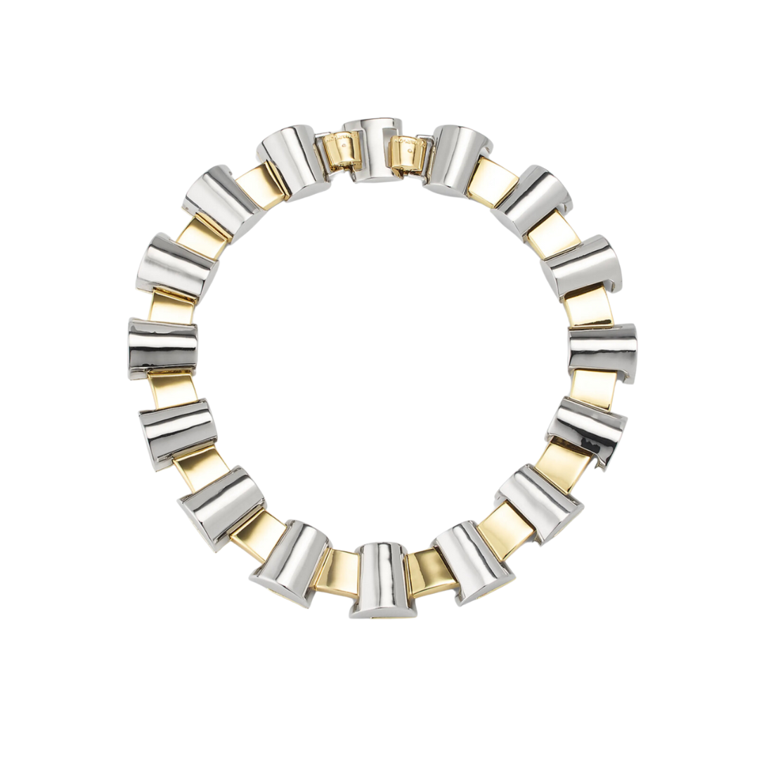 LWD for Spring-29 two tone necklace
