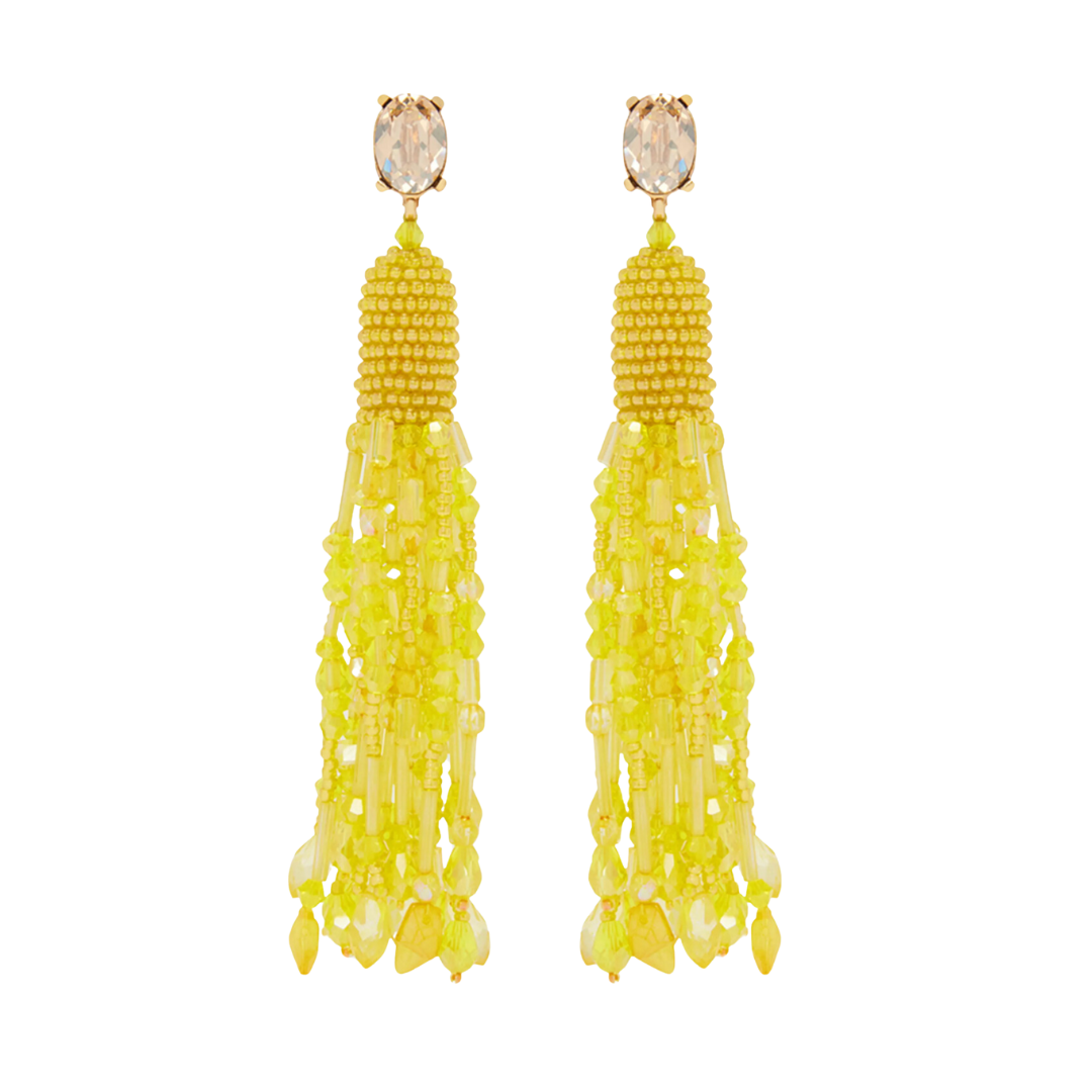 LWD for Spring-32 tassel beaded earrings | How to Rock Bold Hues