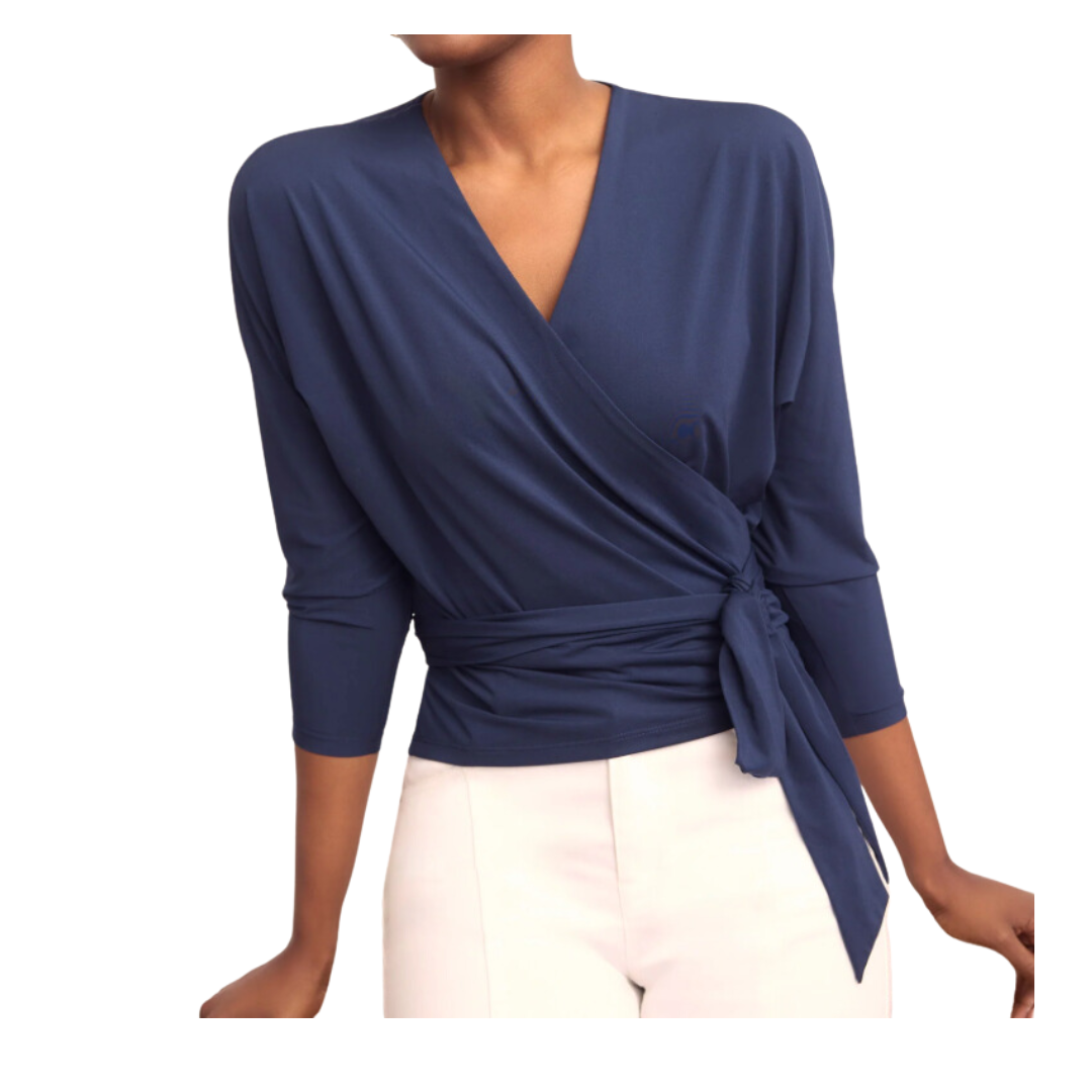 wrapped blouse