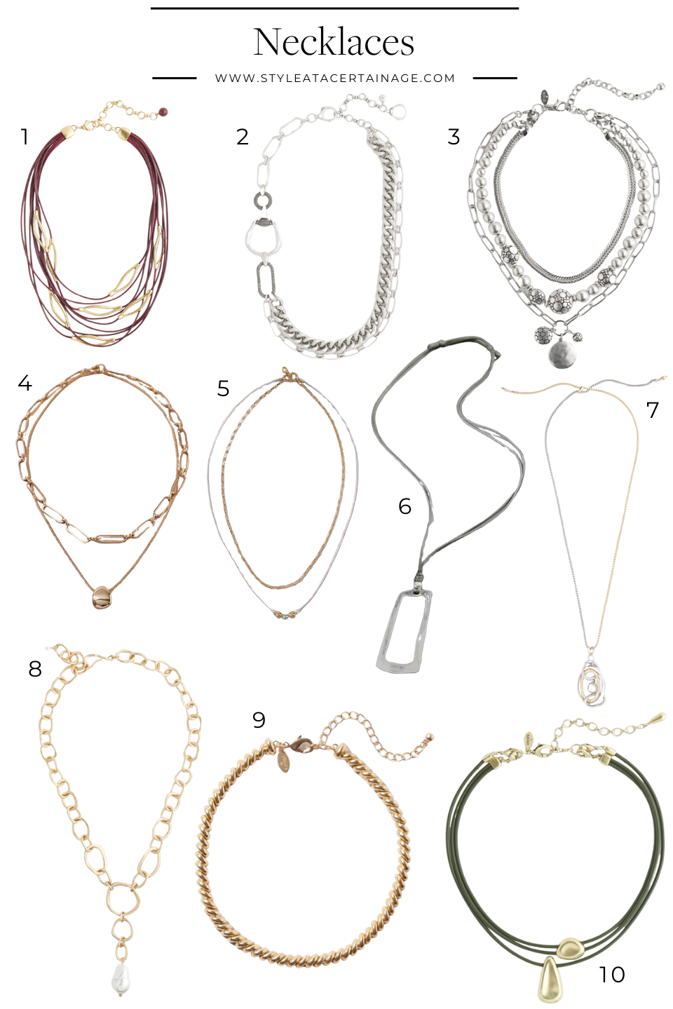 Necklaces necklaces for layering