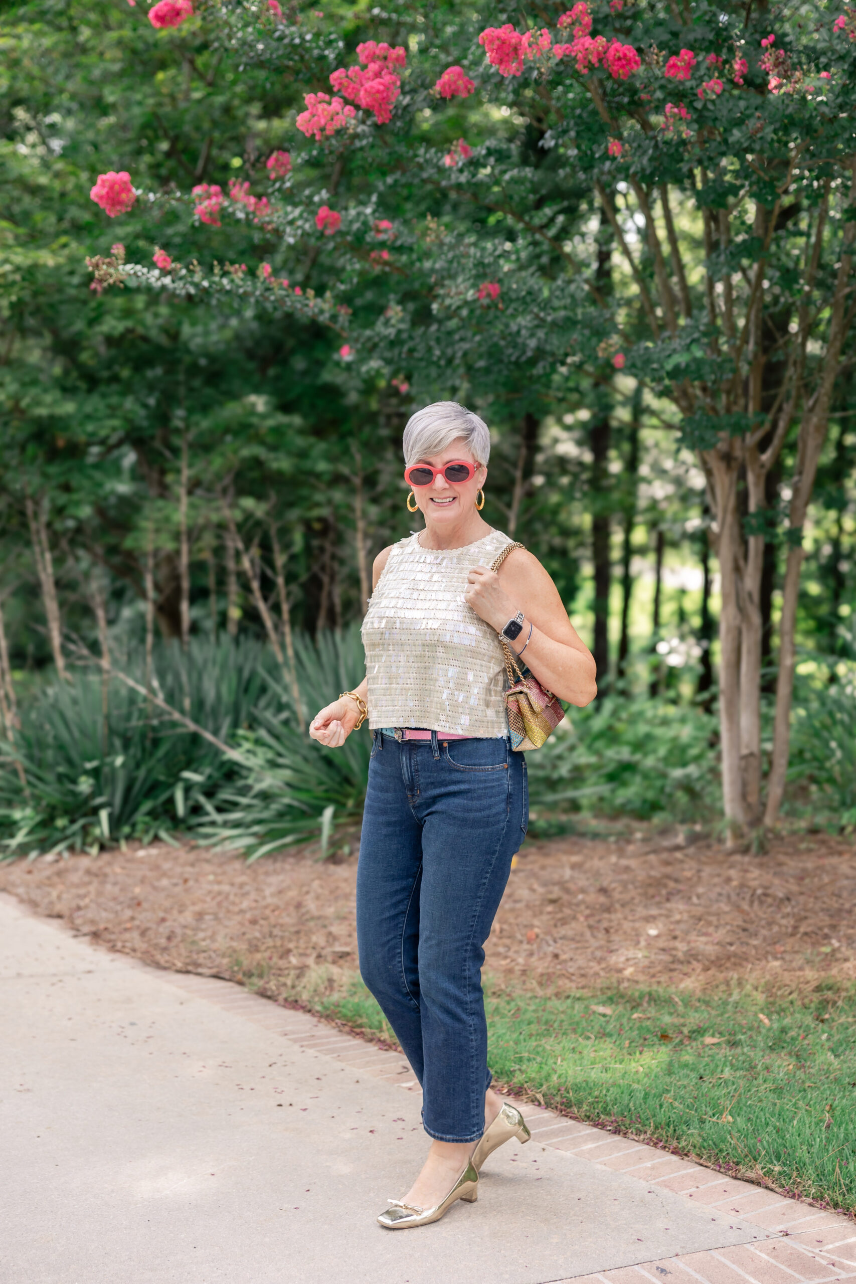 Beth SAACA | August, Sept. & Oct. 2024 Readers' Favorites 08/11-08/18 sequin tank