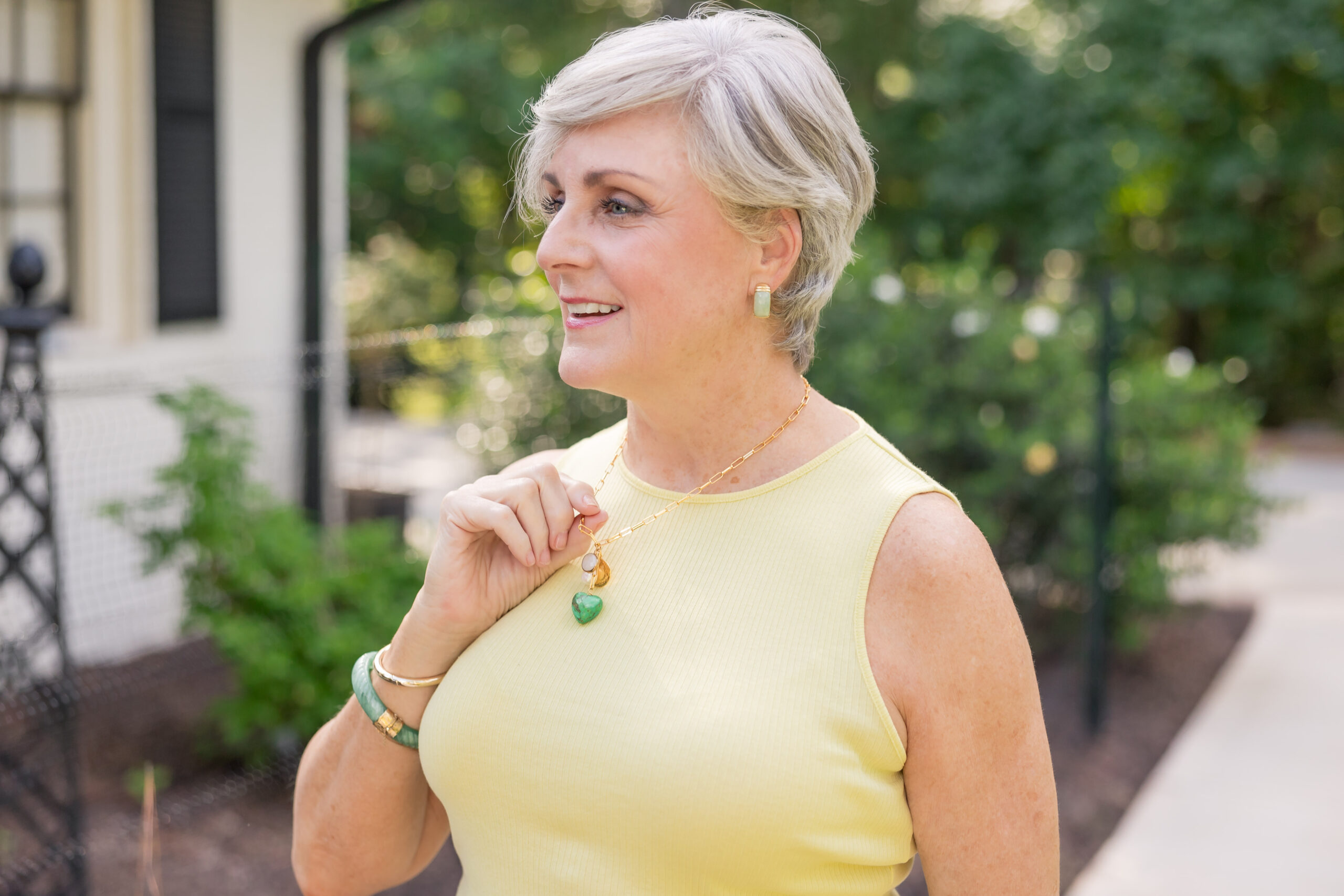 Beth SAACA | June + July 2024 yellow tee for summer
