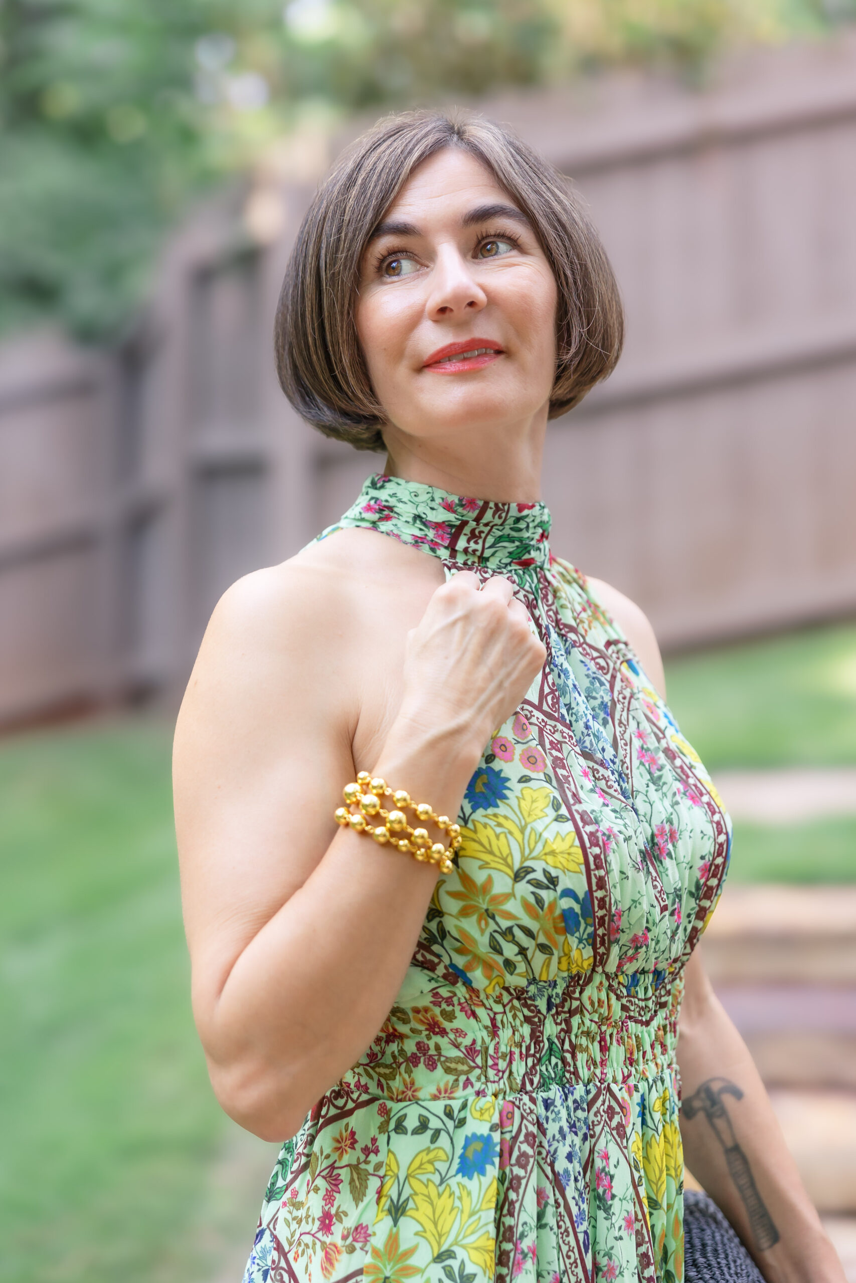 Beth SAACA | June + July 2024 somerset halter maxi dress