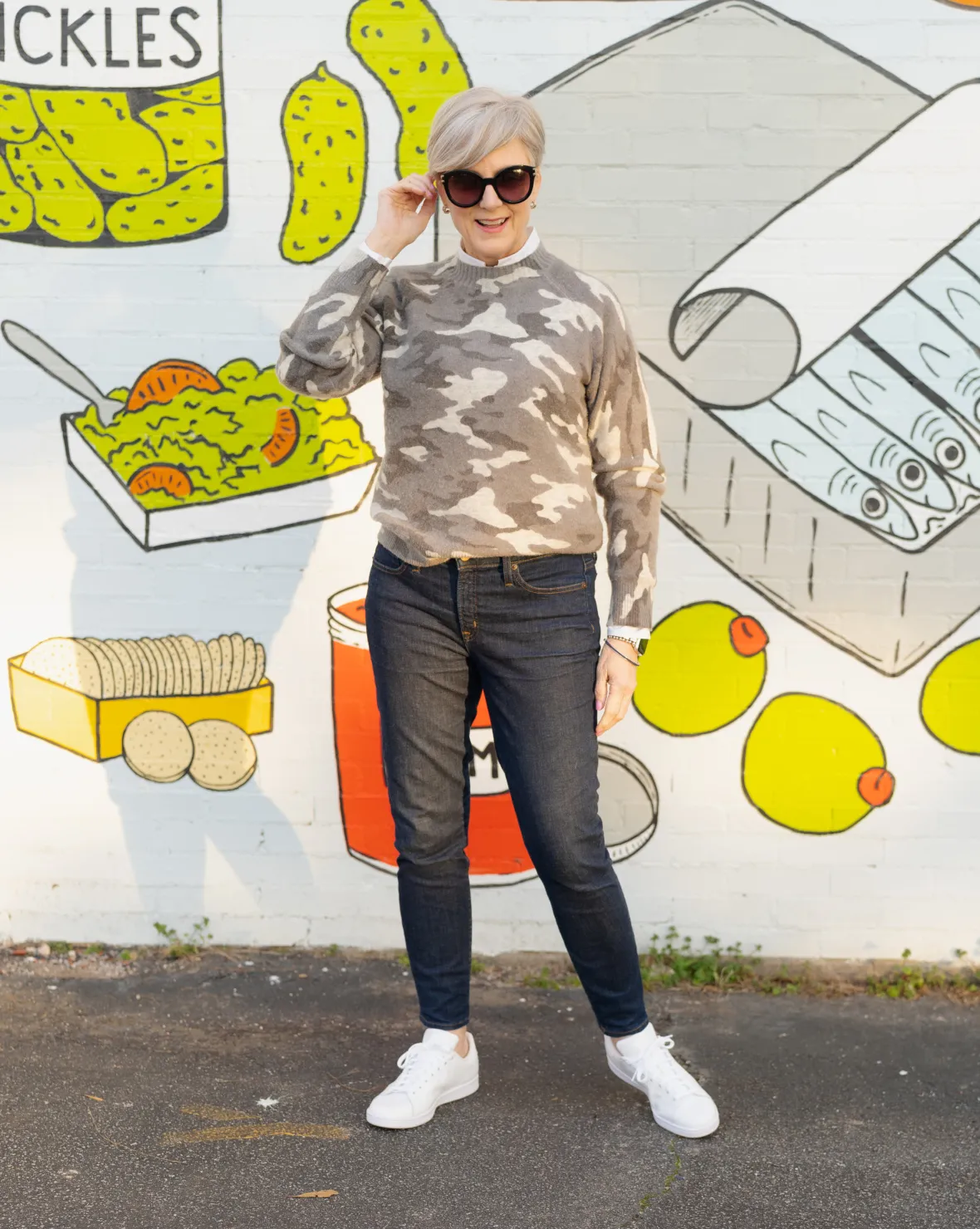 white sneakers white sneakers outfit | Trends You're Not Too Old to Wear
