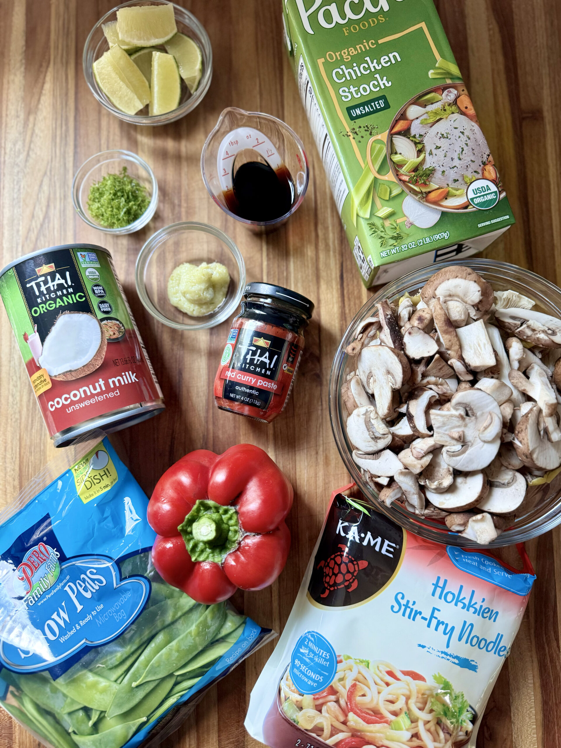 Curry Coconut Noodles ingredients