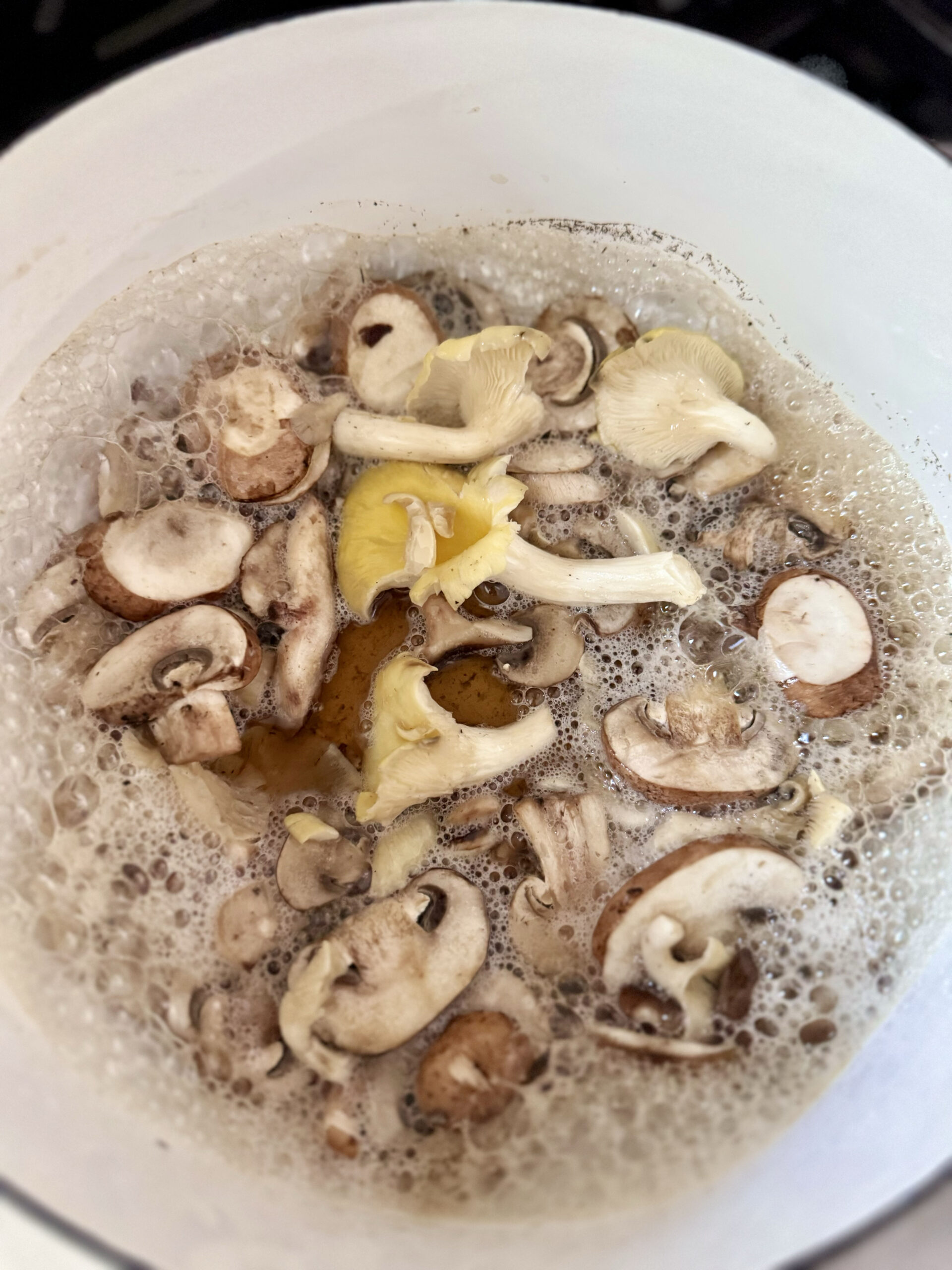 cook the mushrooms