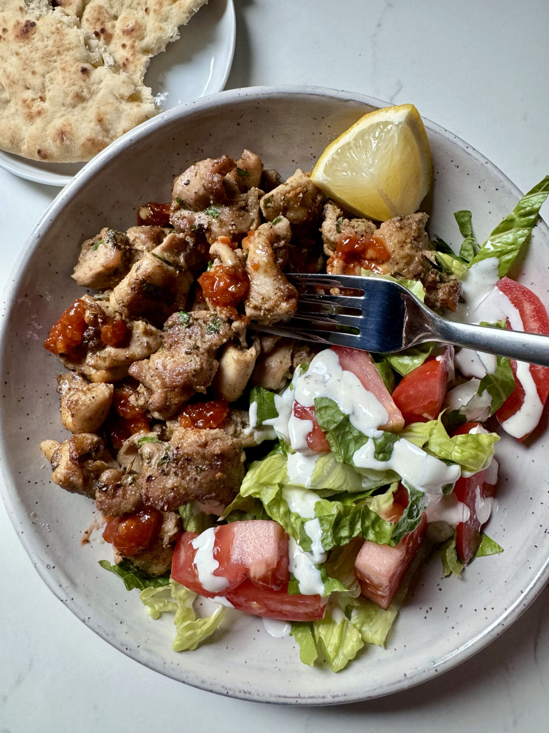 Spicy Roast Chicken with Yogurt Sauce