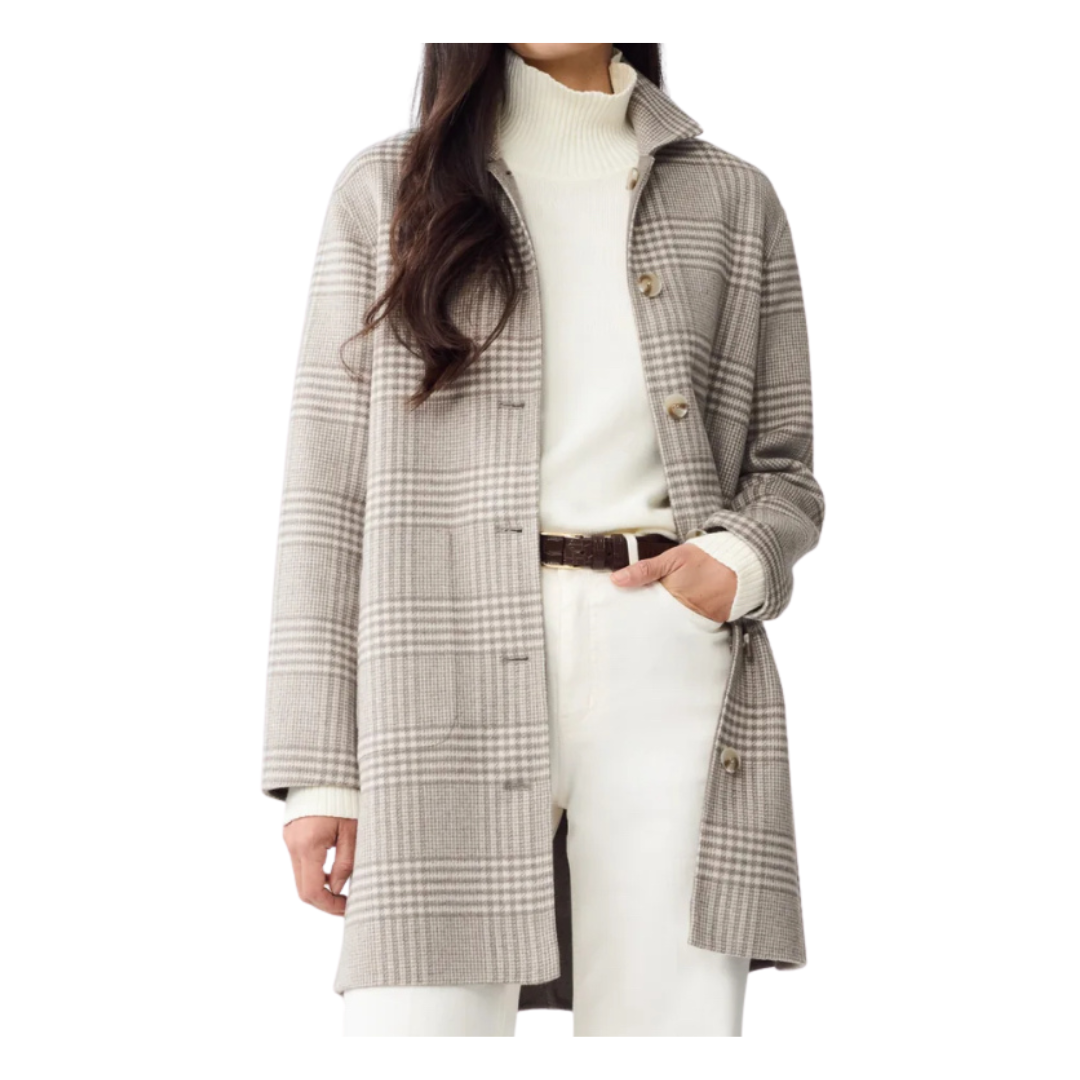 Reversible wool coat