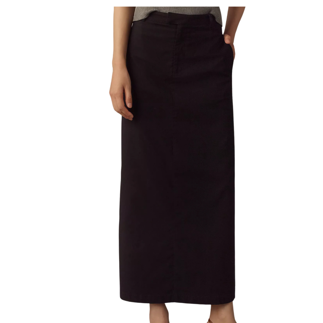 column midi skirt