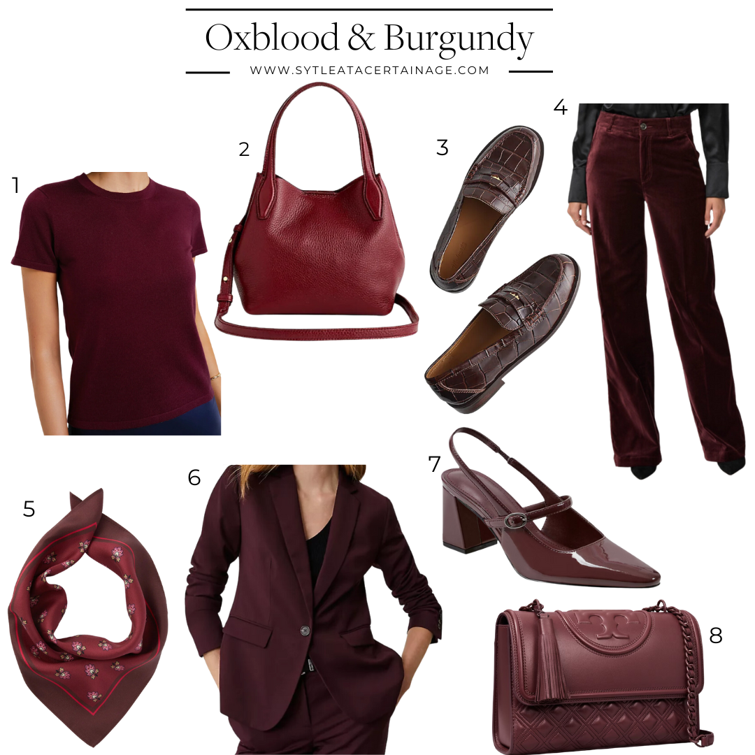 Oxblood Oxblood Fall Trends 2024