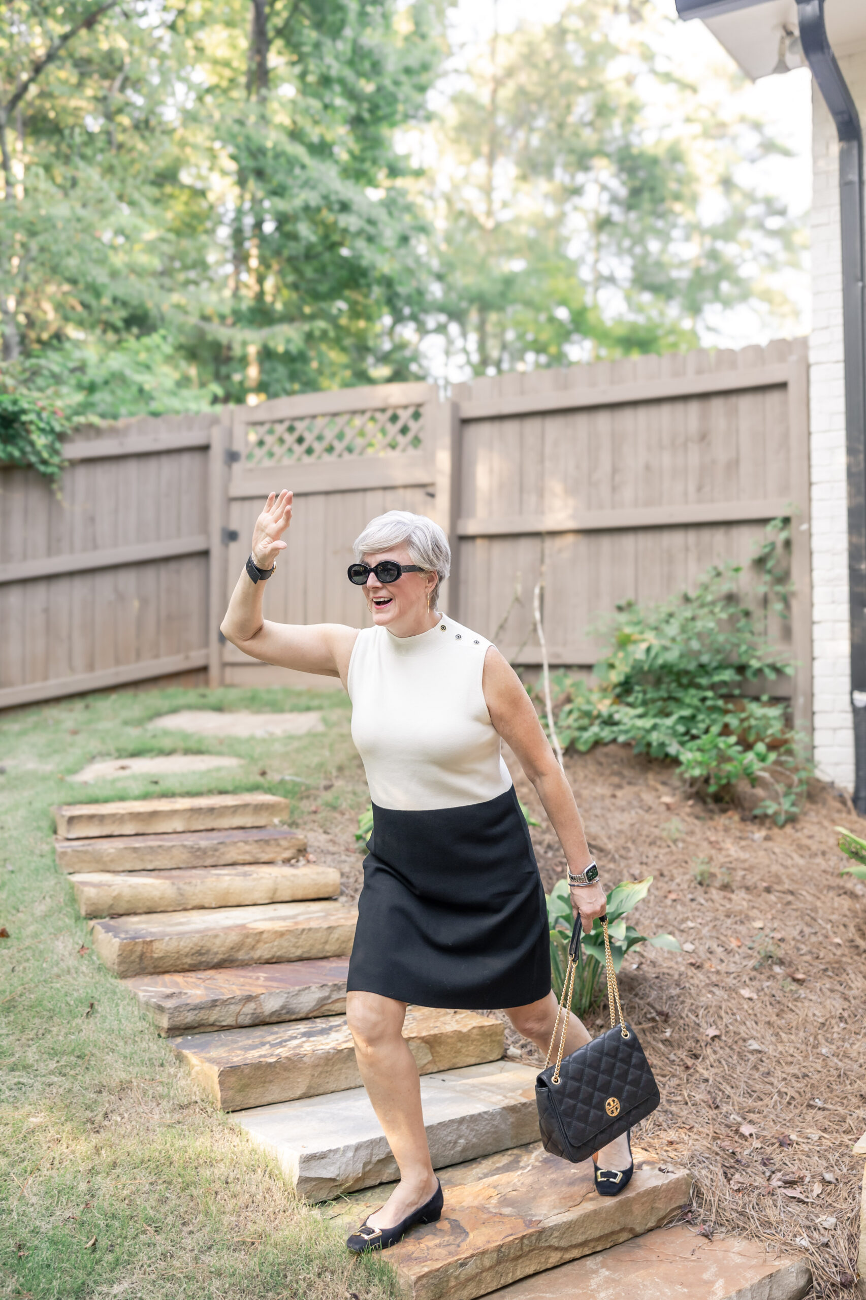 Beth SAACA | August, Sept. & Oct. 2024 mock neck sweater dress | Fall Fashion Trends 2024