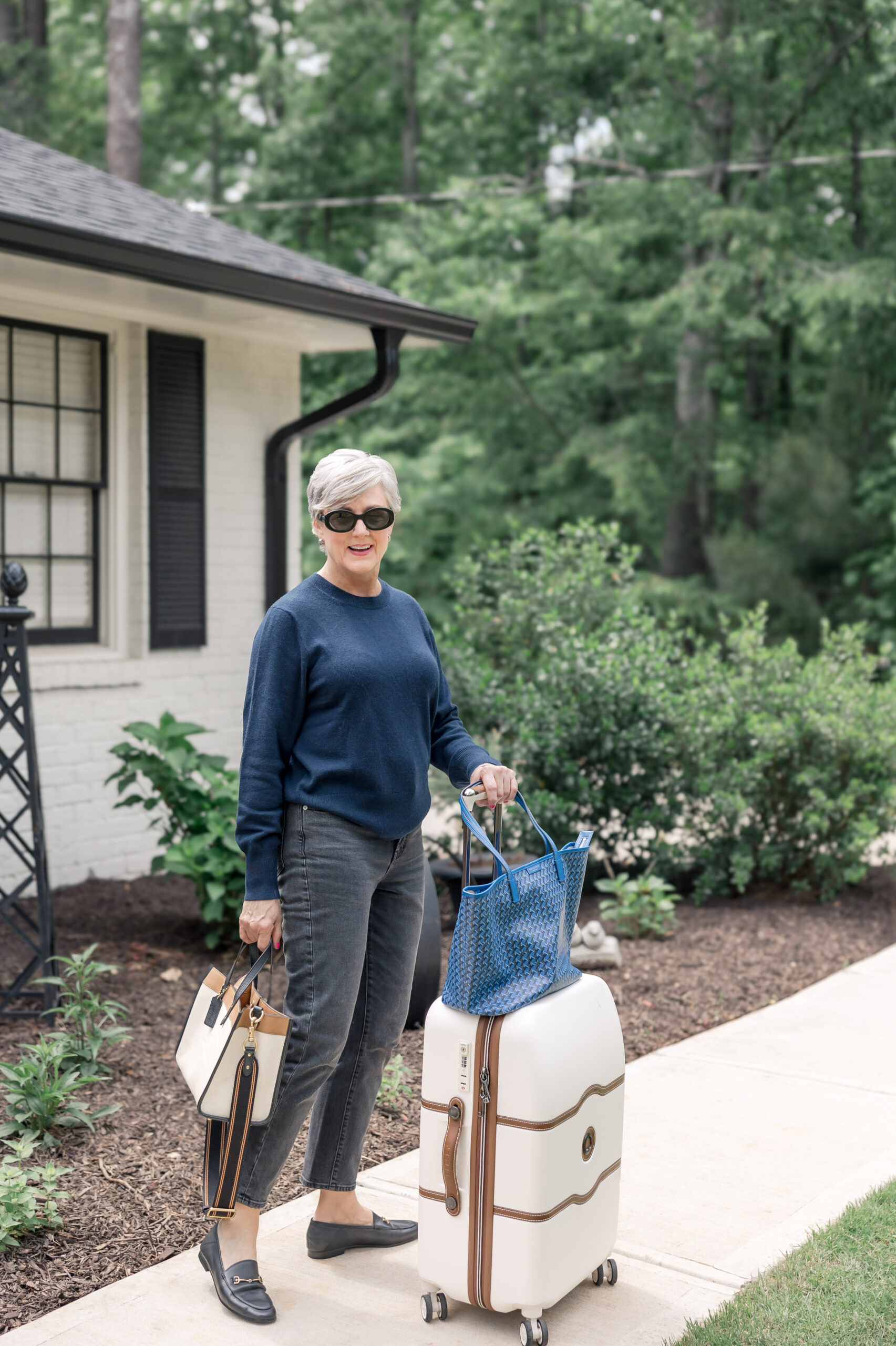 Style At A Certain Age + Every Age Branding 2024 travel outfit and carry on